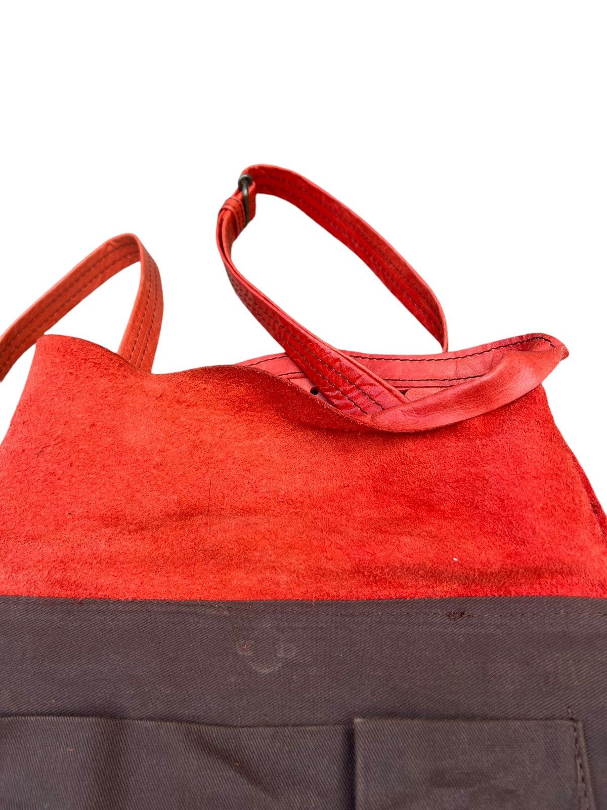 Leather VTG Produced by KOU Japan Fade Patina Punched Leather Bag Size ONE SIZE - 25 Thumbnail