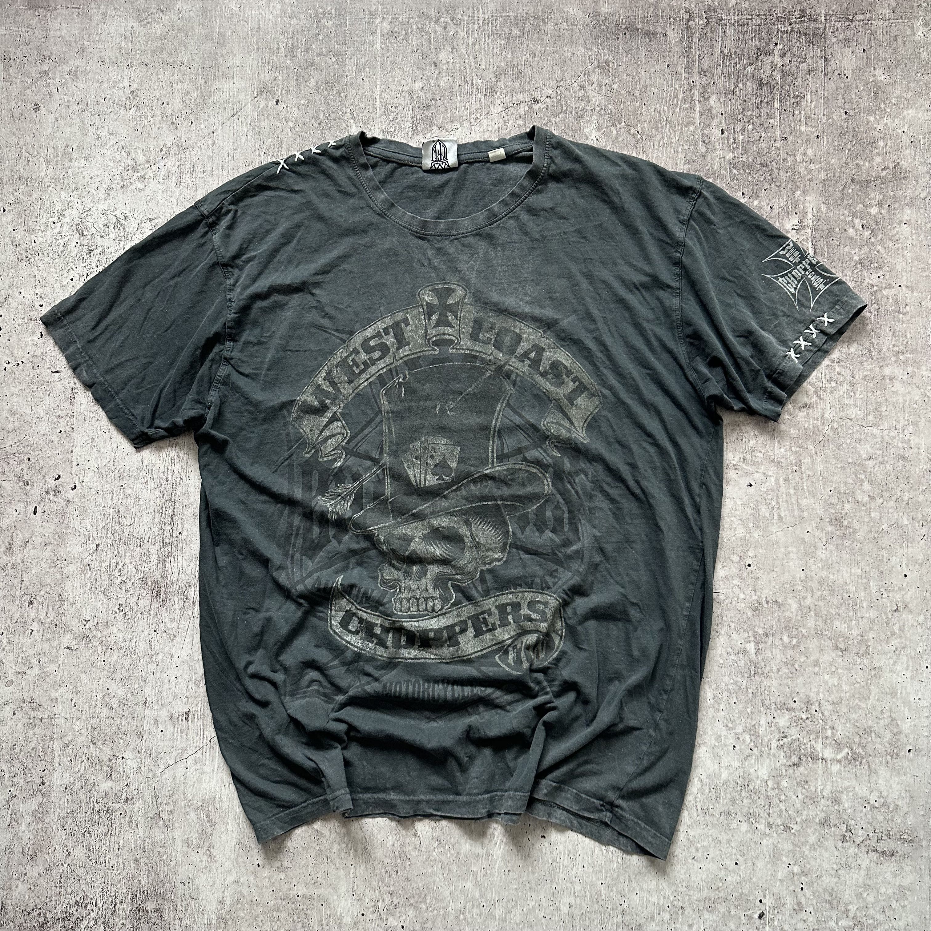 Vintage West Coast Choppers Vintage Distressed Big Logo T Shirt Size US XXL / EU 58 / 5 - 1 Thumbnail