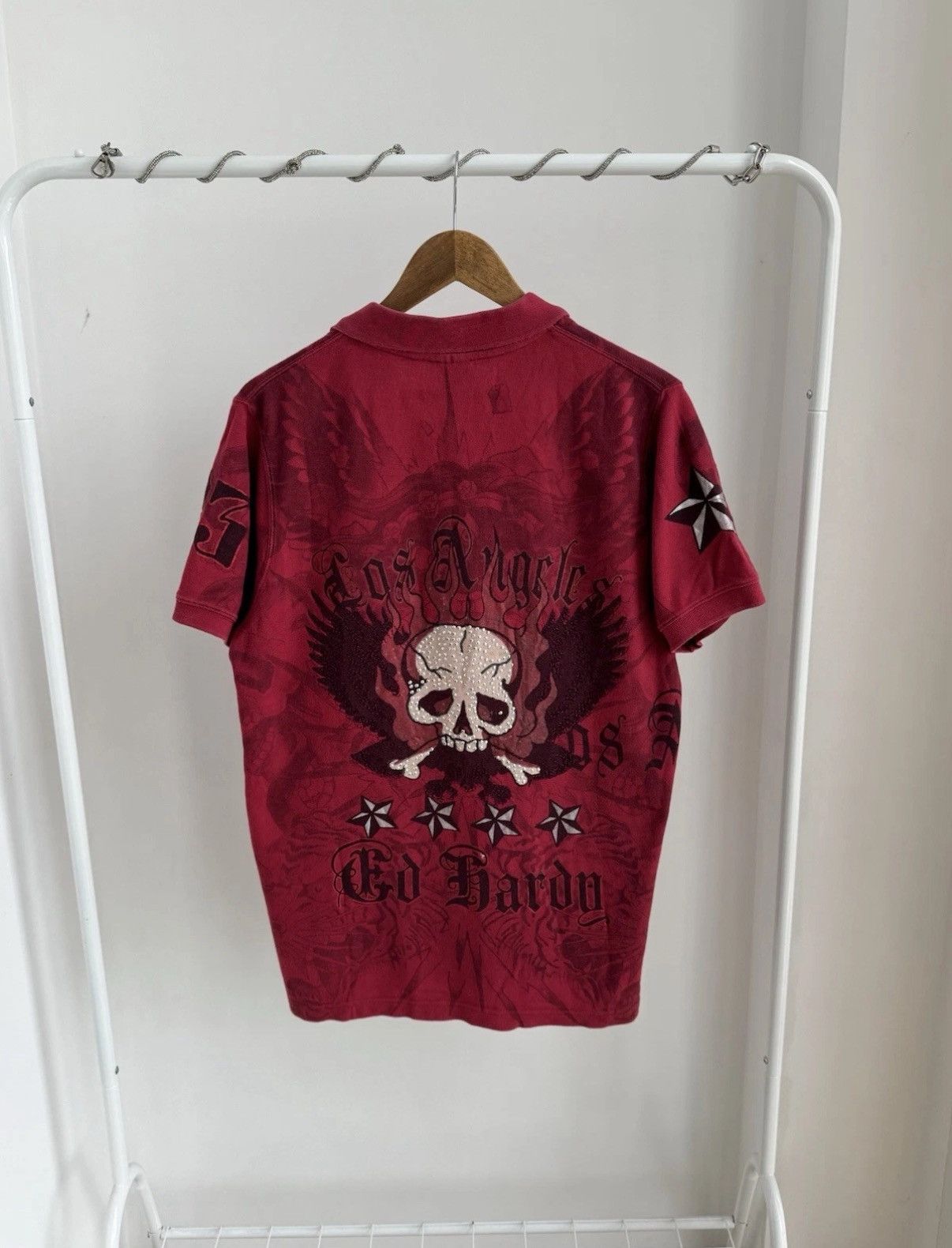 Ed Hardy Ed Hardy By Christian Audigier Design Vintage Rare Shirts Size US L / EU 52-54 / 3 - 1 Thumbnail