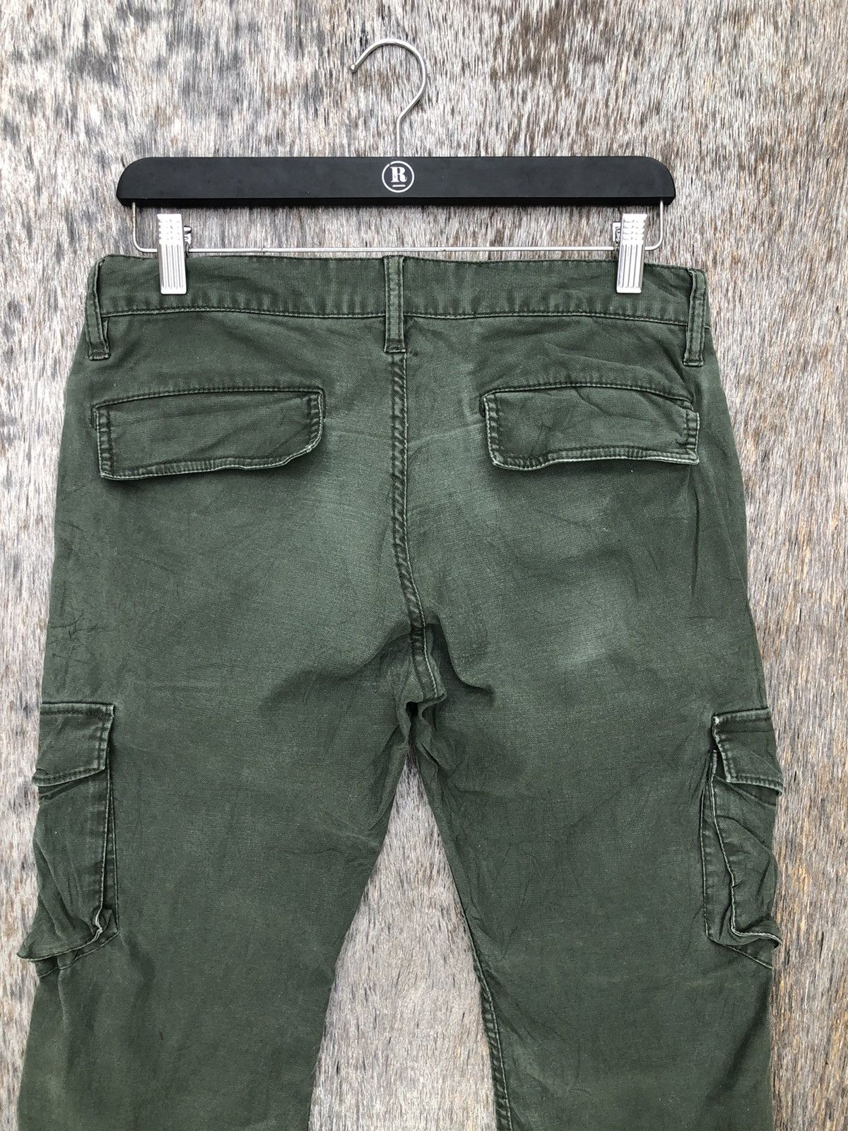 Japanese Brand Unbrand Green Cargo Pants Multipocket Tactical Like New Size US 31 - 6 Thumbnail
