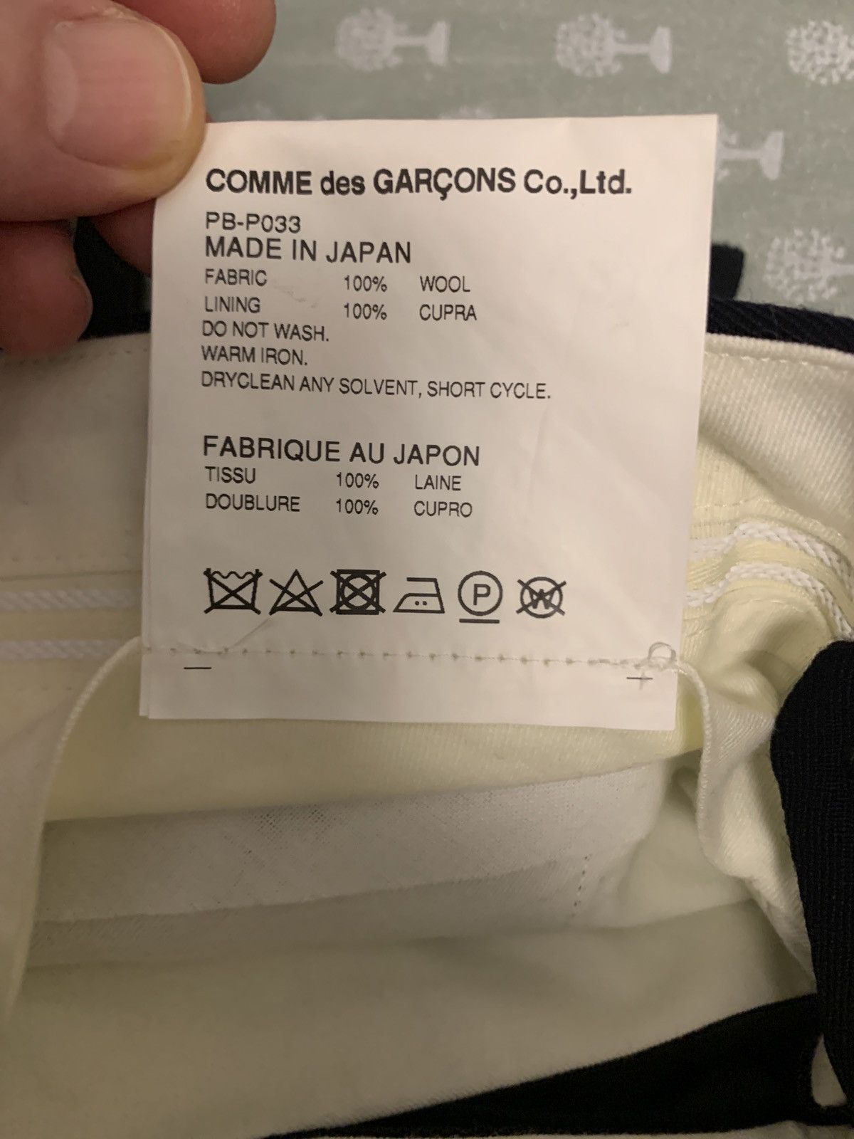 Comme des Garcons Homme Plus Wide navy pants Size US 38 / EU 54 - 5 Thumbnail