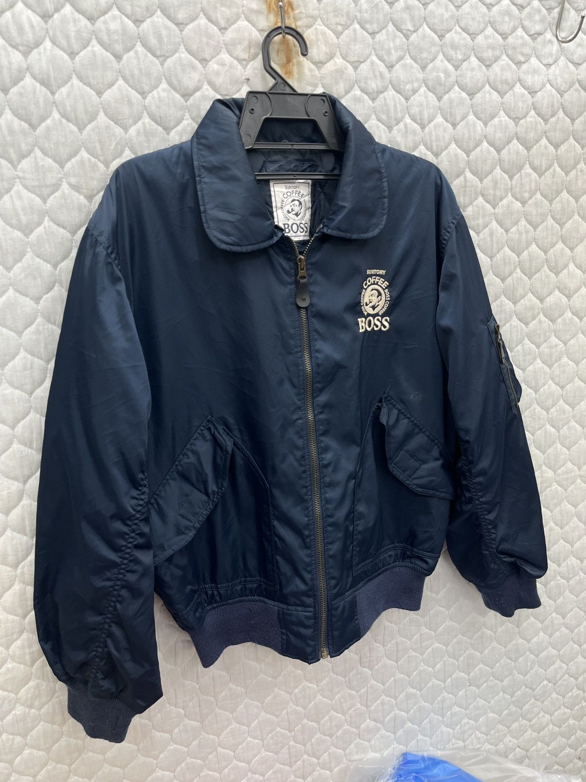Japanese Brand × Vintage 🔥🔥🔥STEALS SUNTORY BOSS COFFEE A2 BOMBER JACKET Size US M / EU 48-50 / 2 - 2 Thumbnail