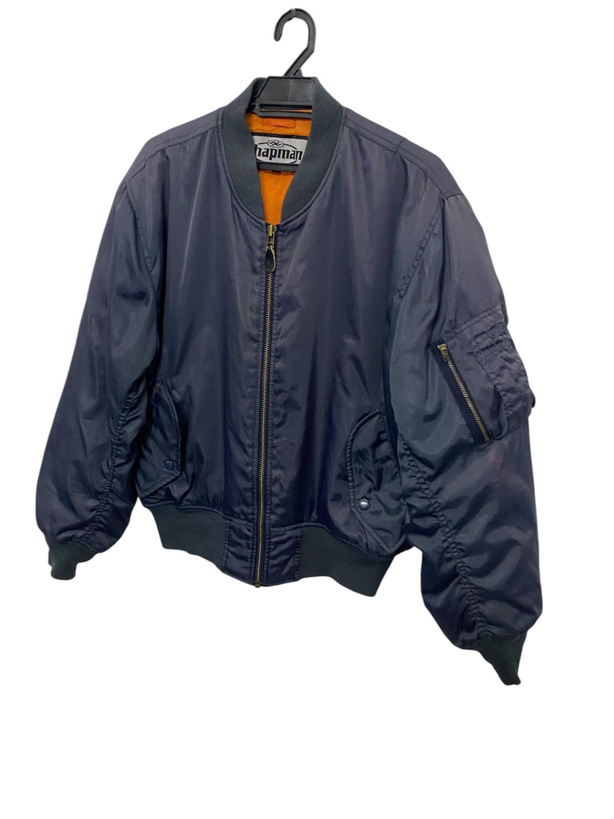 Buzz Rickson's × Japanese Brand Japan Brand Chapman Navy Blue Flight Jacket Size US M / EU 48-50 / 2 - 3 Thumbnail