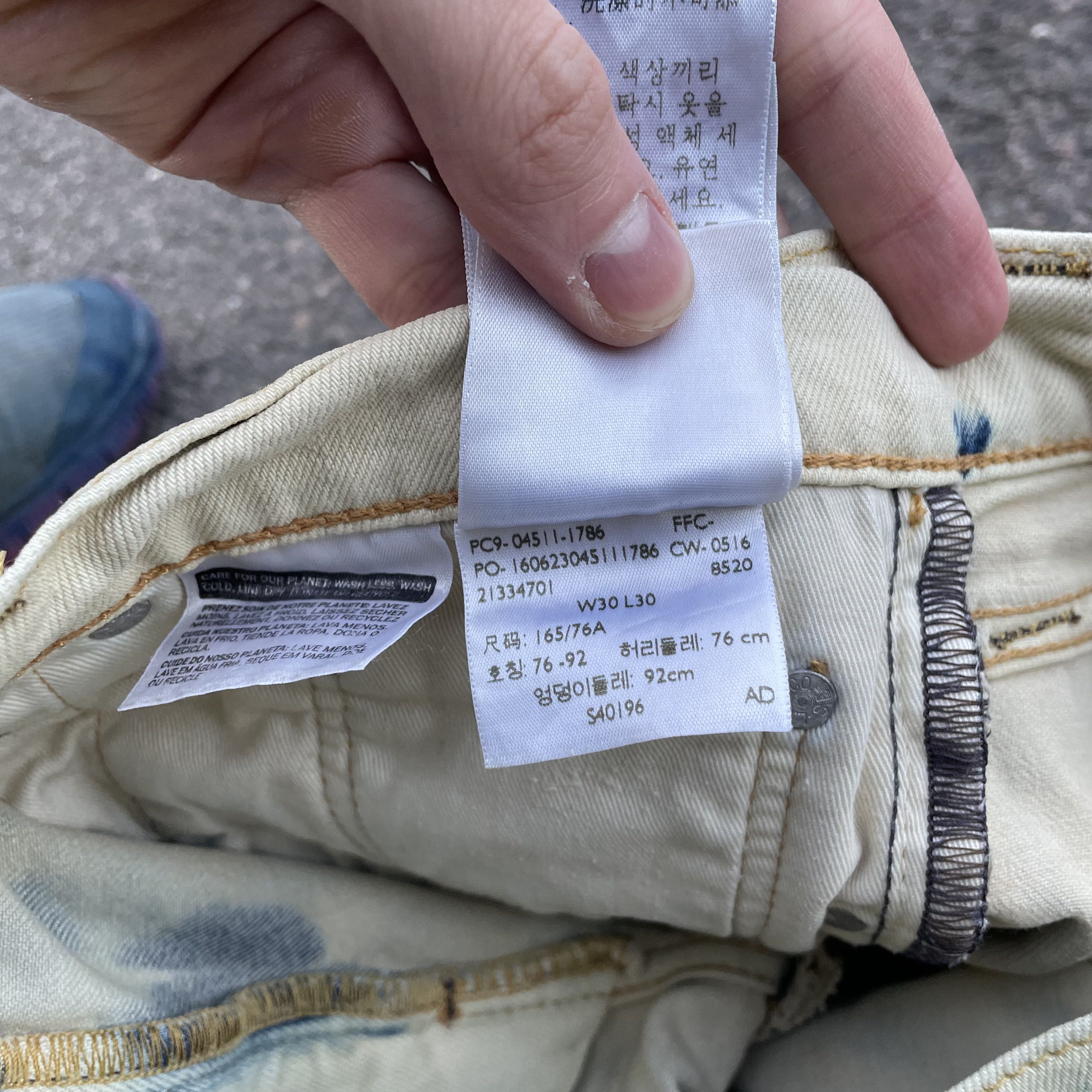 Levi's Custom baggy Levi's Jeans japanese style art Y2K Grunge Alt Size US 30 / EU 46 - 16 Thumbnail