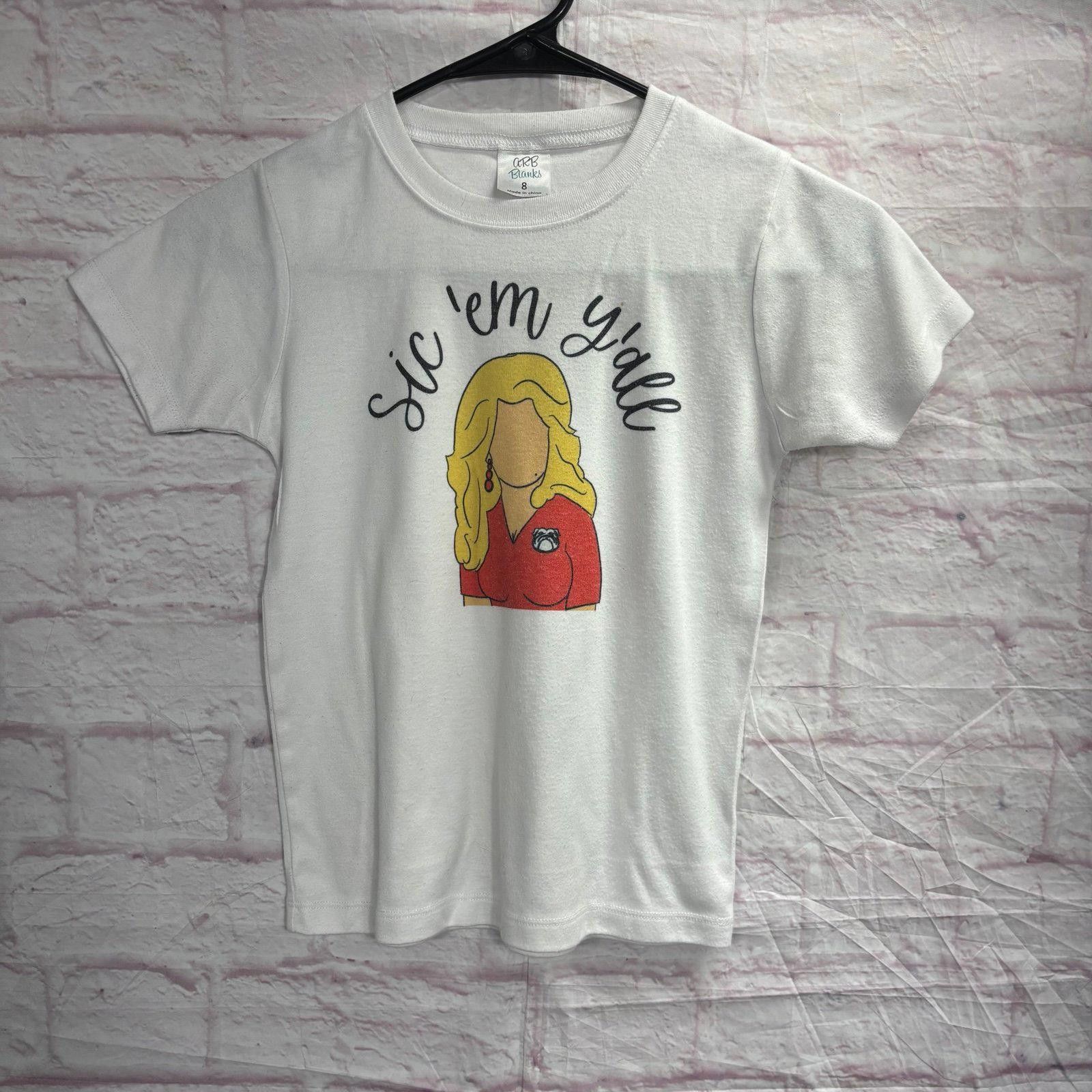 Other ARB Blanks 'Sic 'em y'all' Graphic T-Shirt Size 8 Girls Size M / US 6-8 / IT 42-44 - 1 Thumbnail