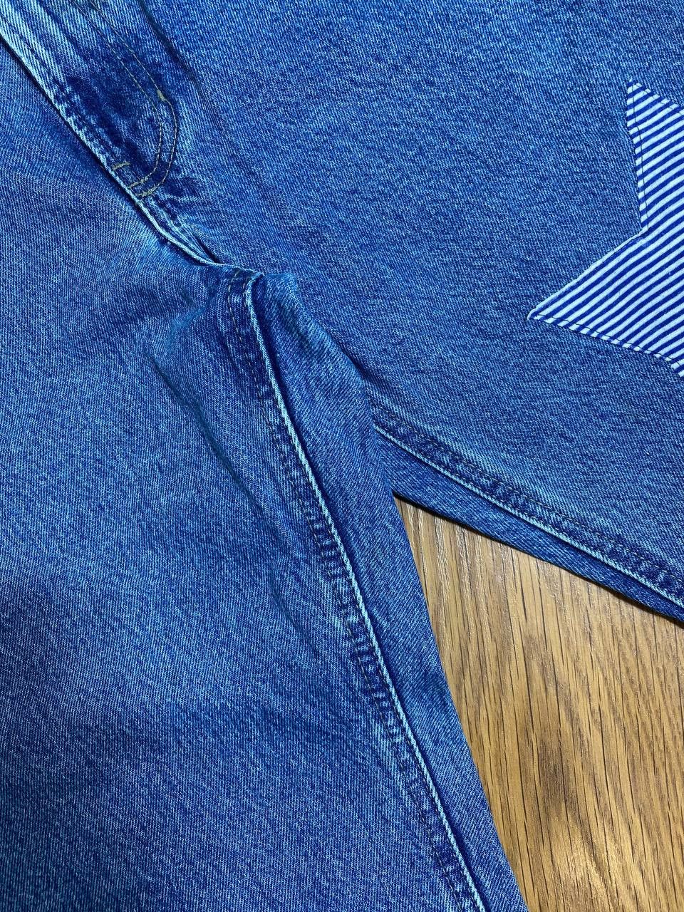 Vintage 💥Distressed Vintage Flared Dirty Washed Crash Denim Jeans Size US 32 / EU 48 - 14 Thumbnail