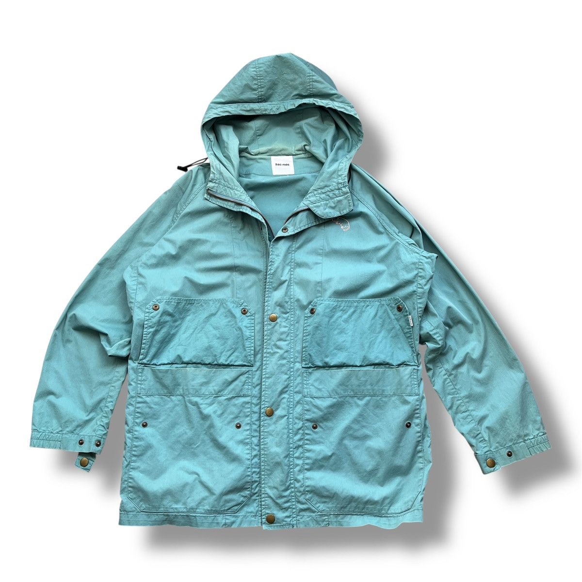 Ne-Net SOFT BLUE ISSEY MIYAKE NE-NET LIGHT HOODIE JACKET Size US L / EU 52-54 / 3 - 3 Thumbnail