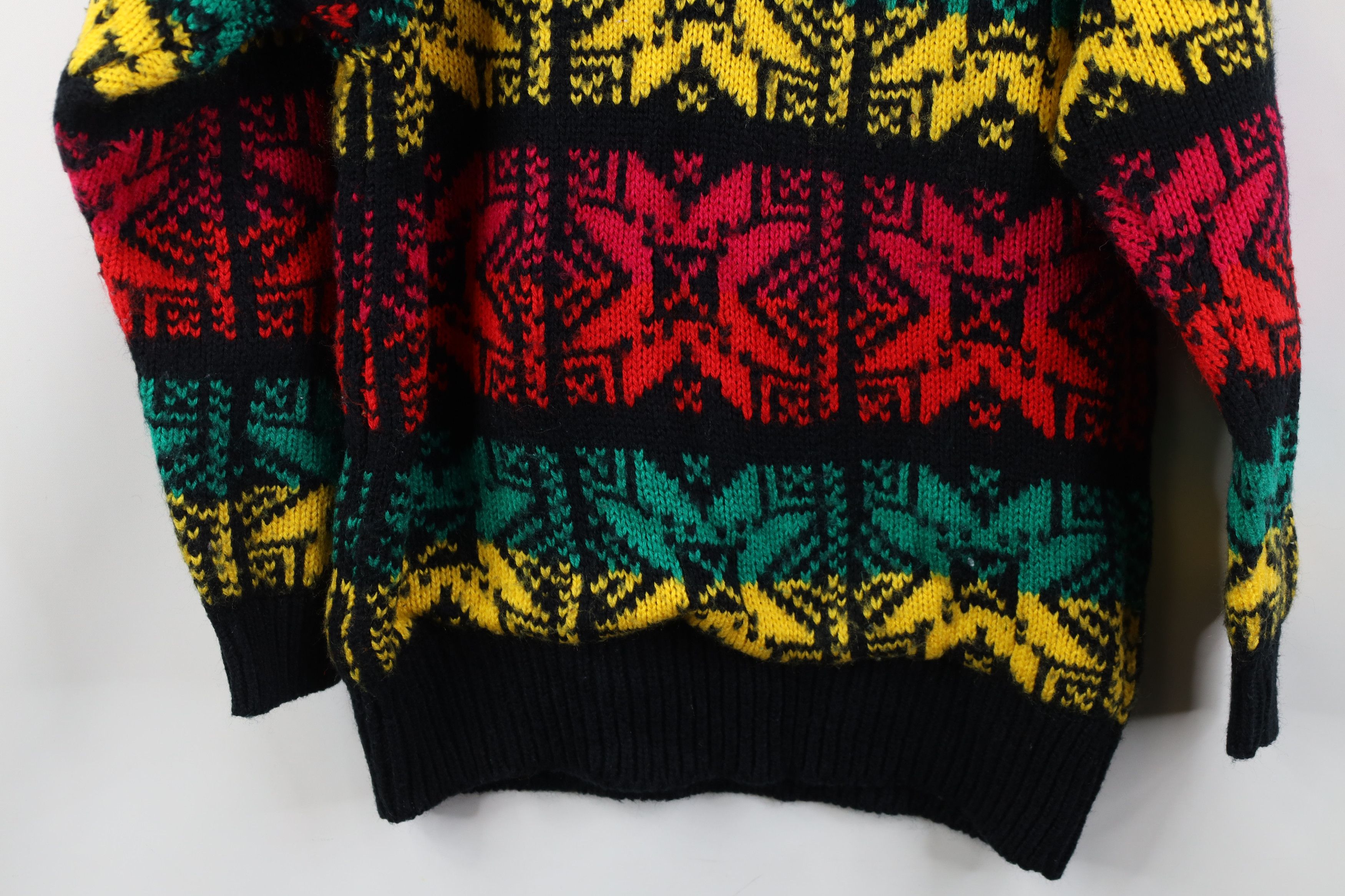 Vintage Vintage 80s 90s Streetwear Fair Isle Chunky Knit Sweater Size M / US 6-8 / IT 42-44 - 10 Thumbnail