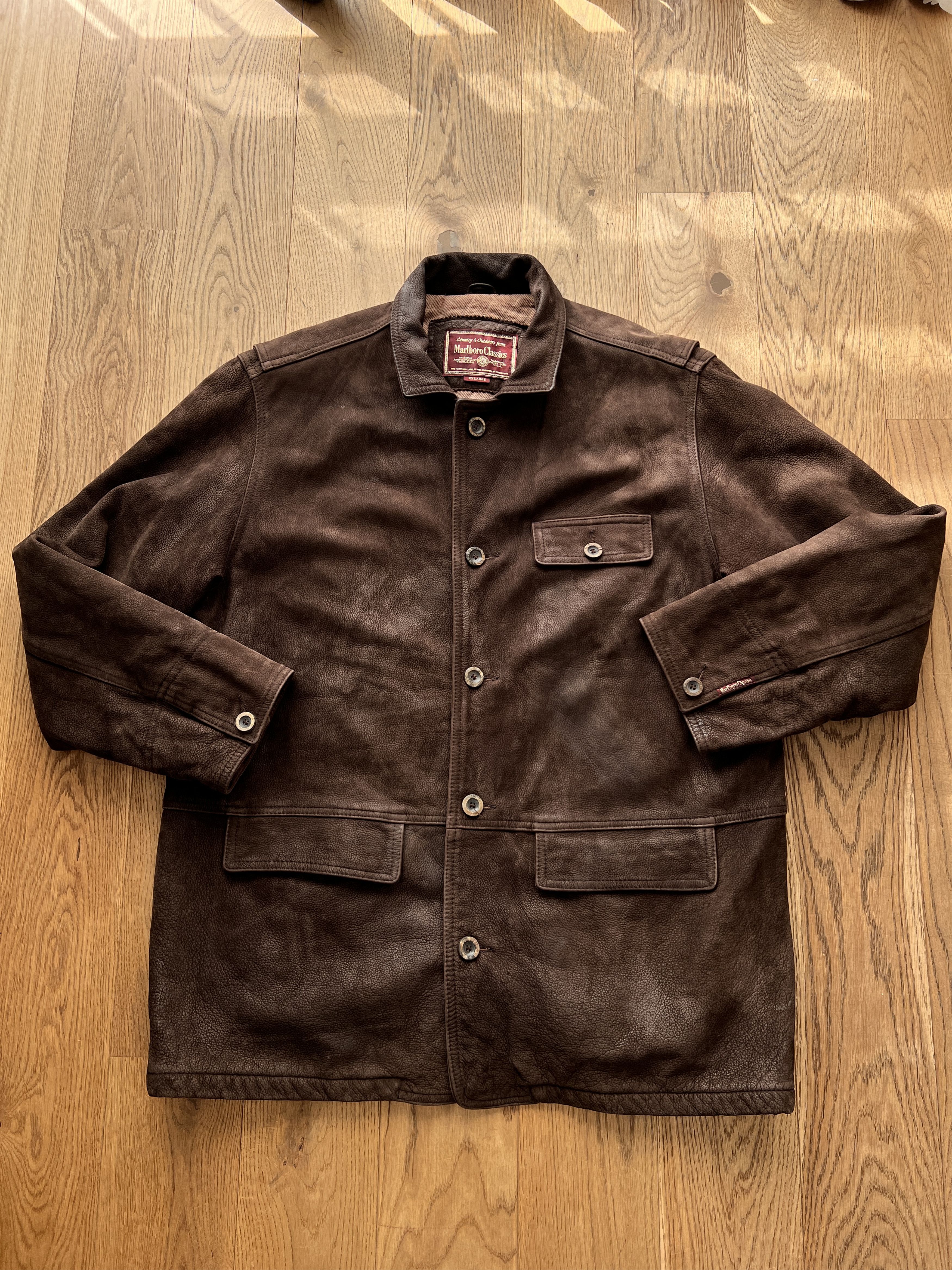 Hysteric Glamour VTG Junya Balenciaga Style Classic Leather Coat Jacket Cargo Size US XXL / EU 58 / 5 - 1 Thumbnail