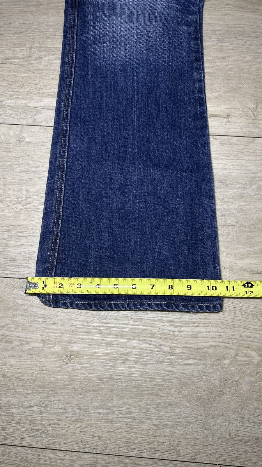 7 For All Mankind Y2K 2000s Women’s 7 For All Mankind Embroidered Flared Jeans Size 31" - 7 Thumbnail