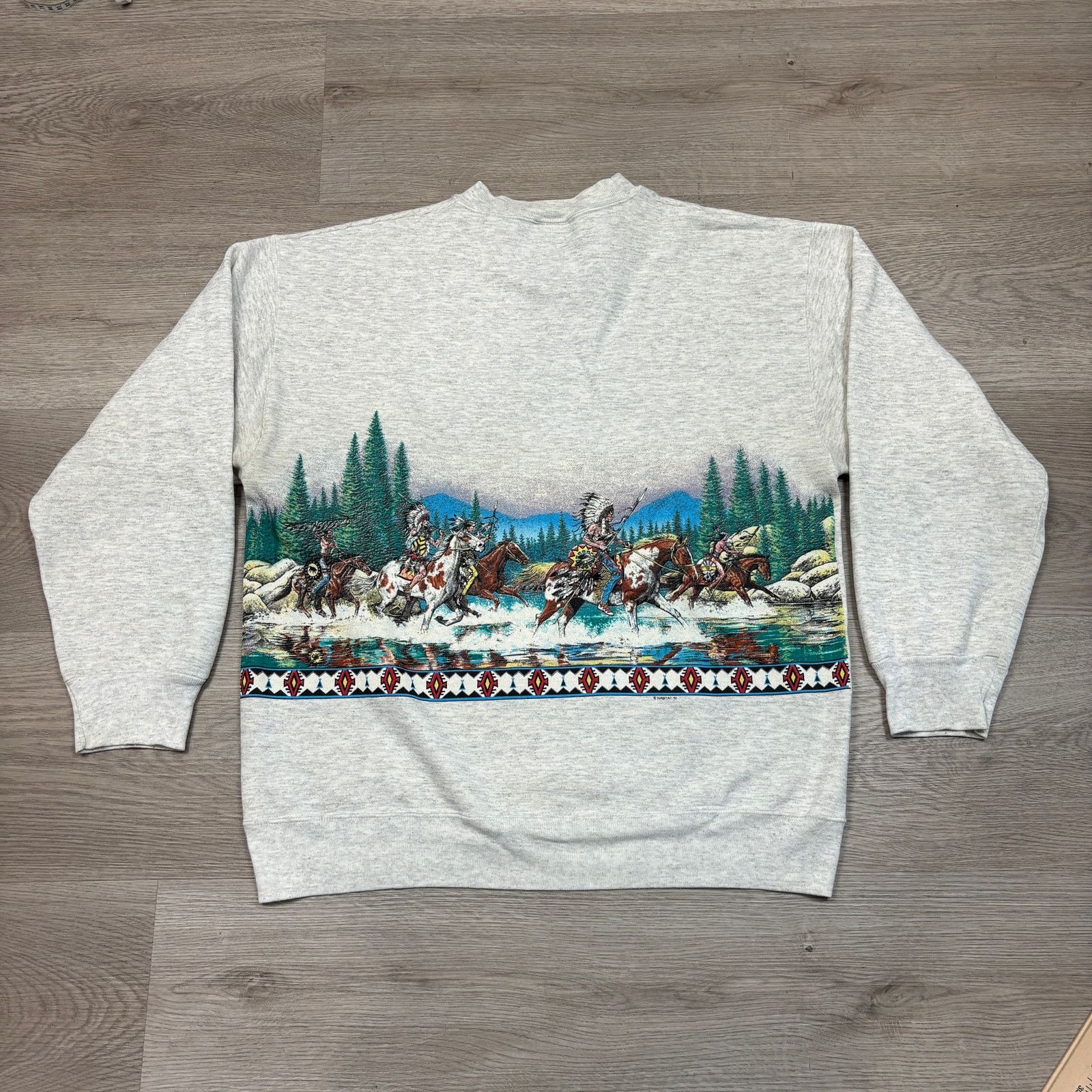 Habitat × Vintage Vintage 90s Habitat Signal Sports Wraparound Sweatshirt XL Size US XL / EU 56 / 4 - 4 Thumbnail