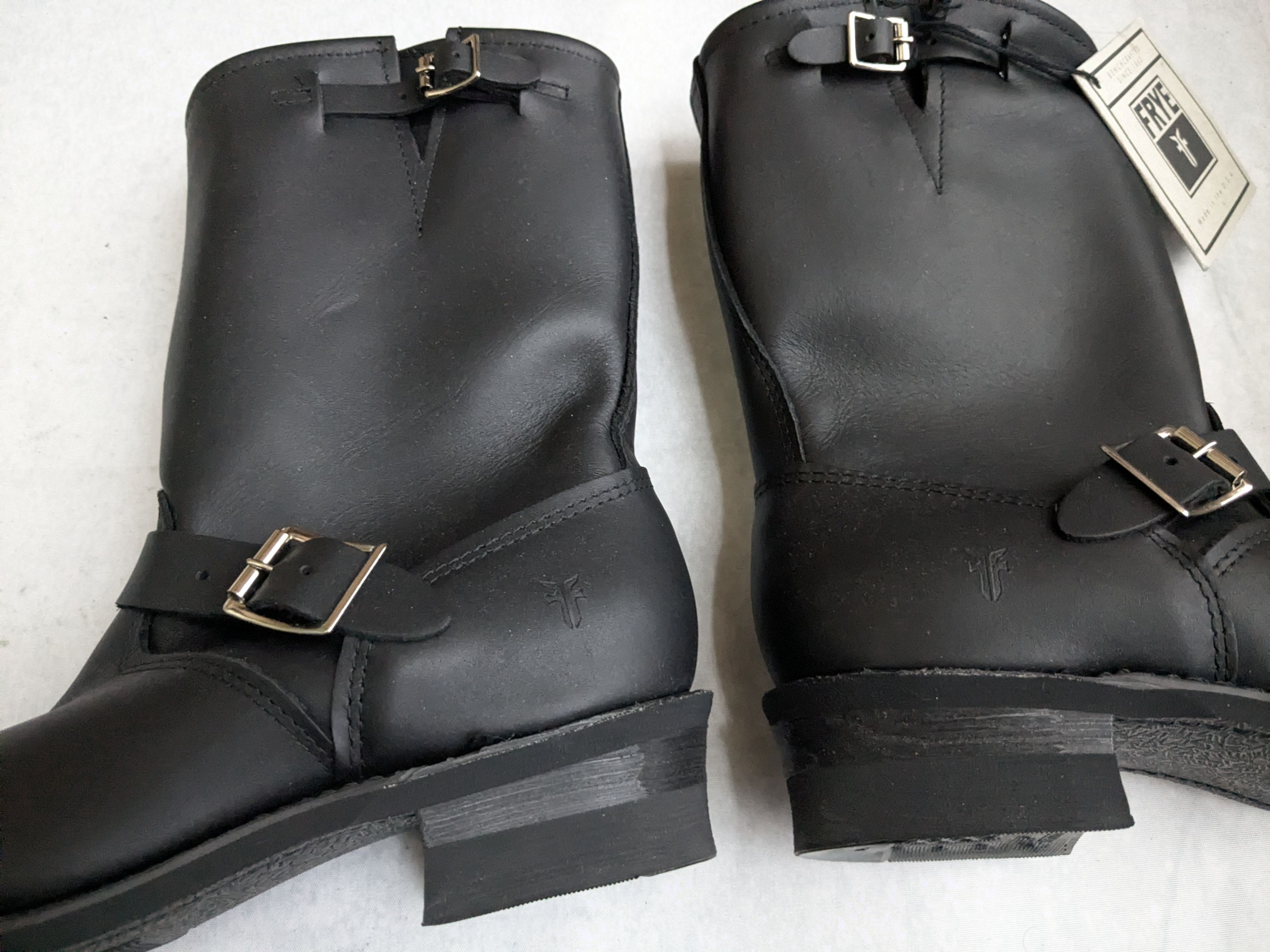 Frye Frye Engineer Boots Black Leather 9 Motorcycle Biker Size US 9 / EU 42 - 6 Thumbnail