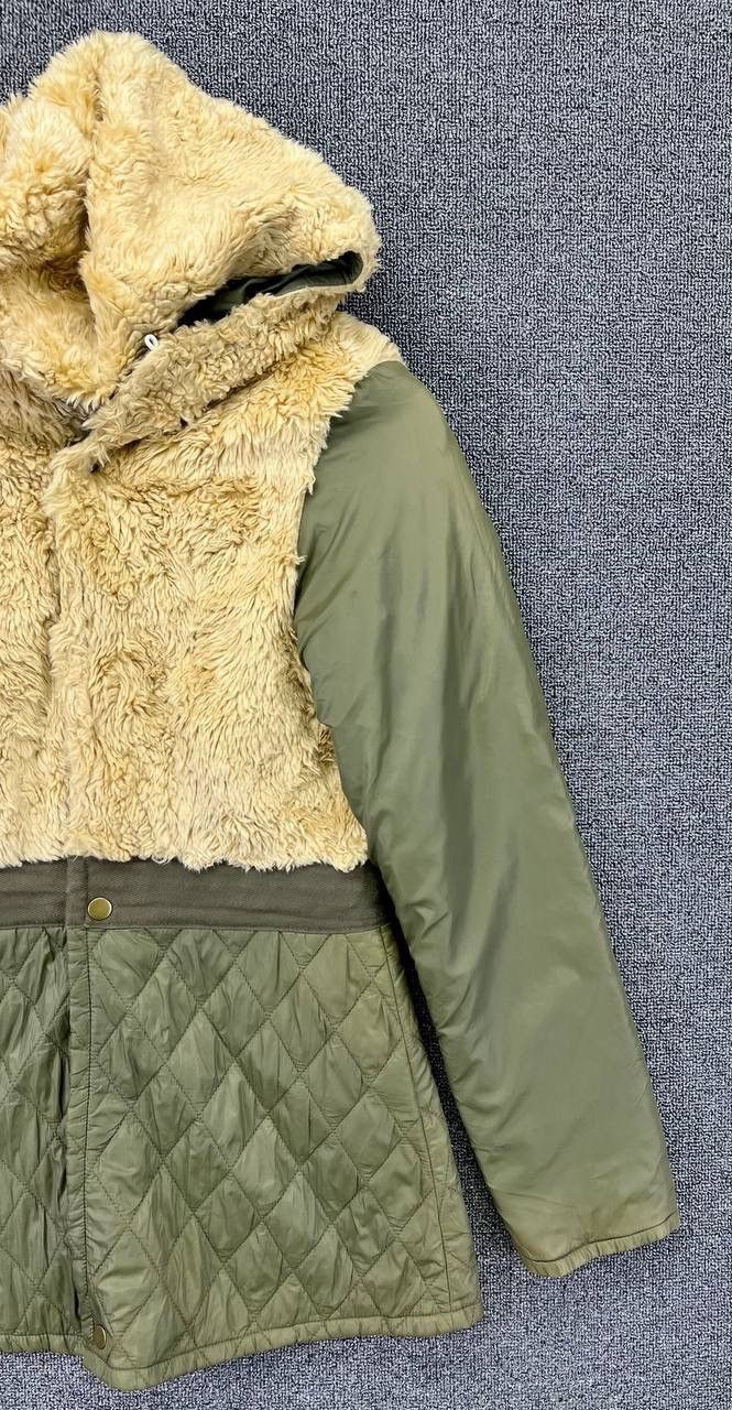 Vintage Diesel Hooded Fleece Quilted Jacket