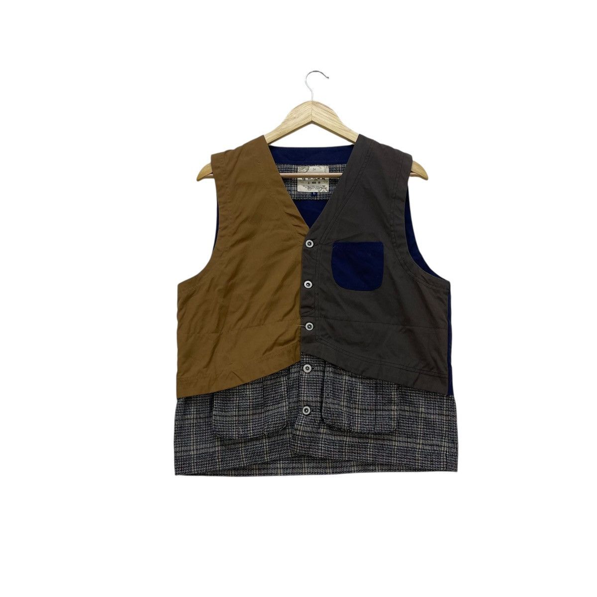 Blue Blue Japan 💥Japanese Brand Quash Colour Block Vest Jacket Size US M / EU 48-50 / 2 - 1 Thumbnail