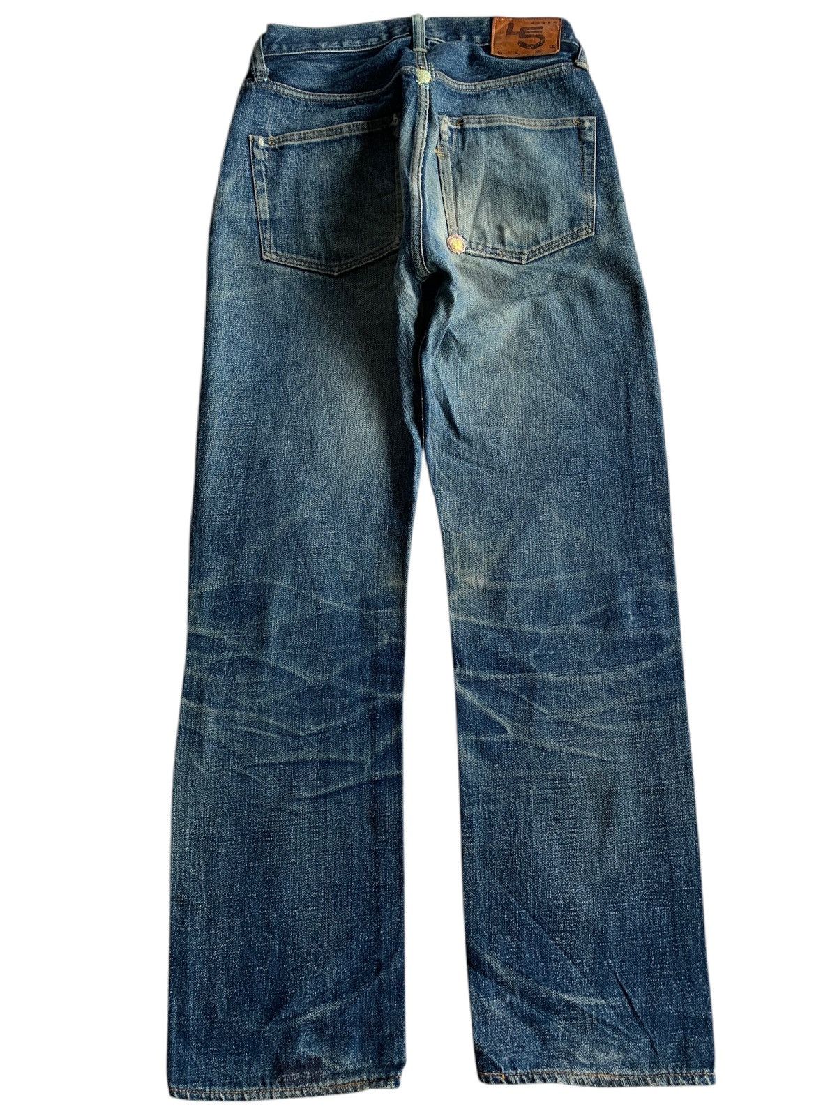Vintage Vintage 45Rpm Selvedge Button Fly Rusty Distressed Denim Size US 27 - 4 Thumbnail