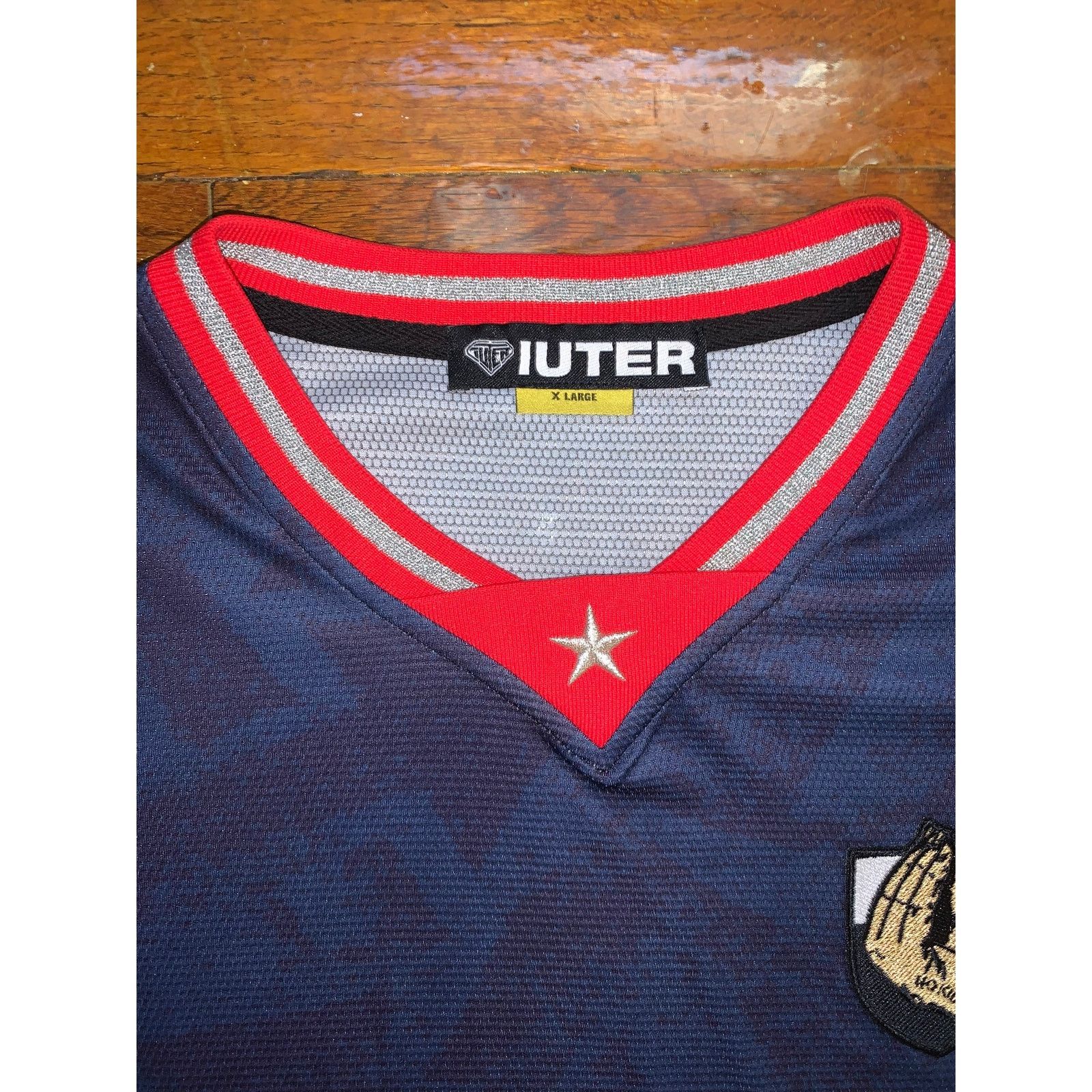 Iuter IUTER No Kiddin! Crash Flow Soccer Jersey Navy Blue Size US XL / EU 56 / 4 - 3 Thumbnail