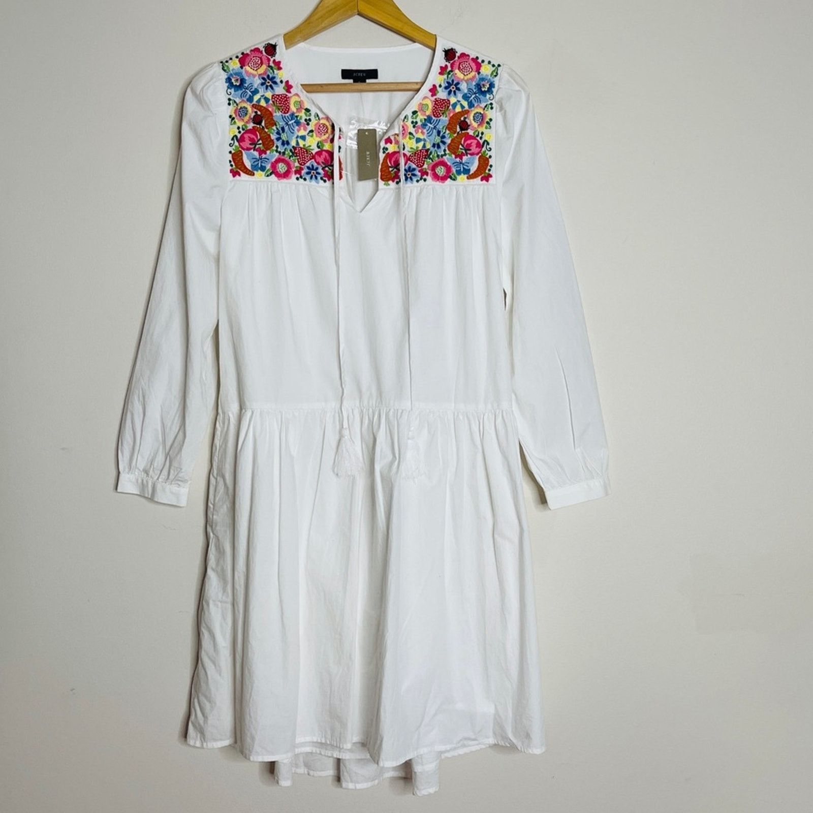 J.Crew J. Crew Farmer's Market Floral Embroidery Tunic Dress Size S / US 4 / IT 40 - 3 Thumbnail