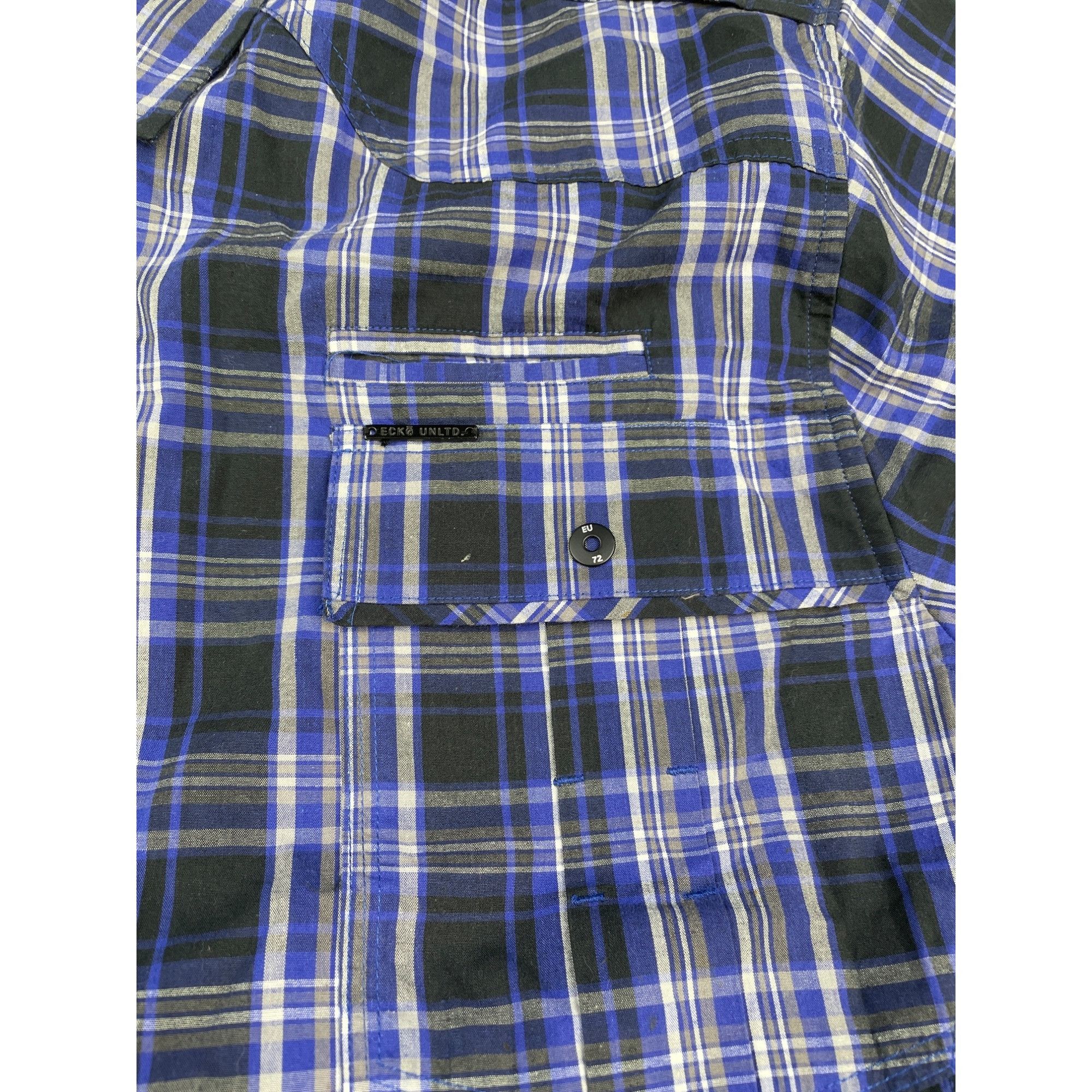 Other Ecko Ltd Men's Blue Checkered Short Sleeve Button up Size 3x Size US XXL / EU 58 / 5 - 5 Thumbnail
