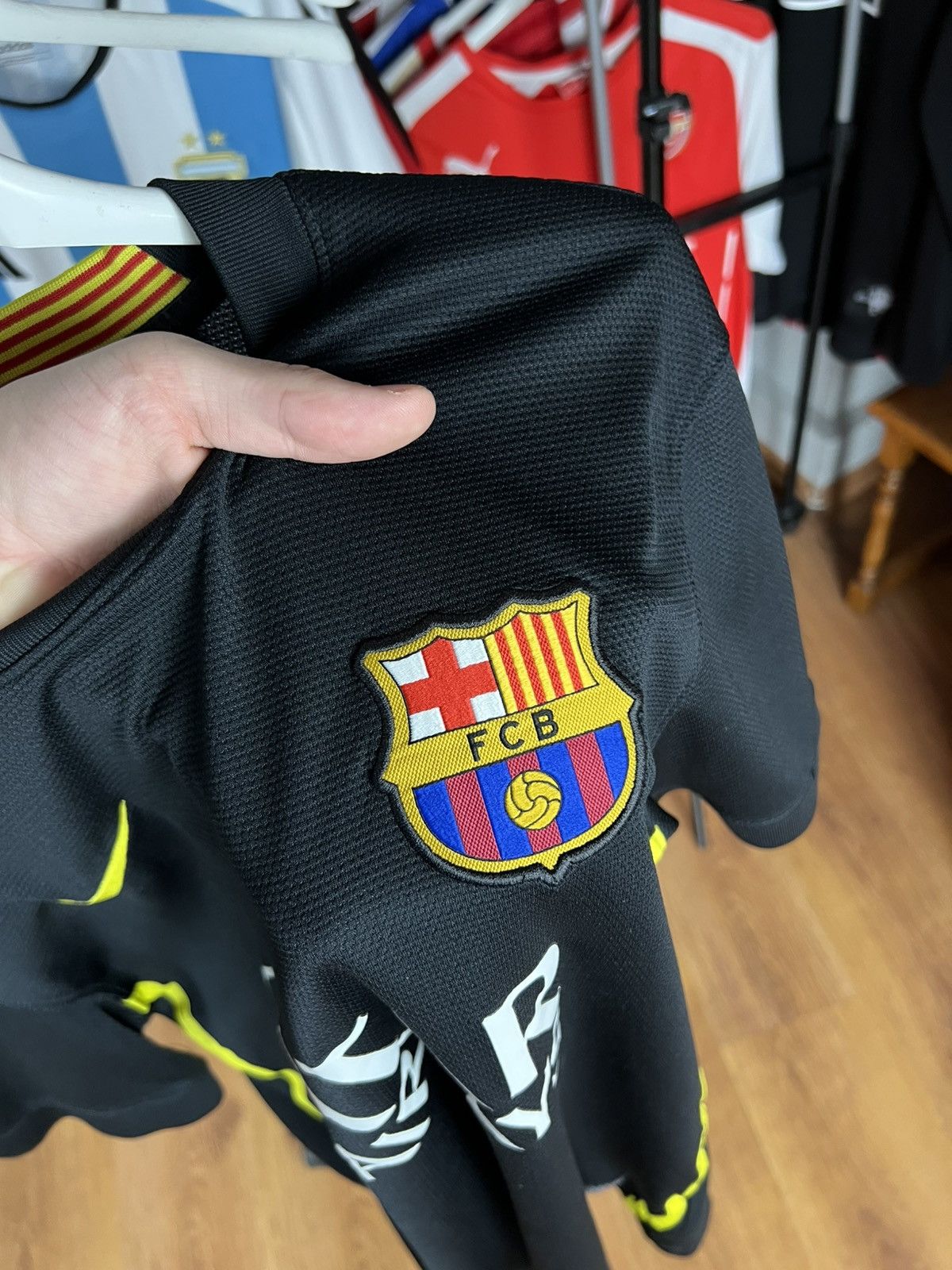 Nike Soccer Jersey Nike Barcelona 2013/14 Black Kit Size US M / EU 48-50 / 2 - 4 Thumbnail