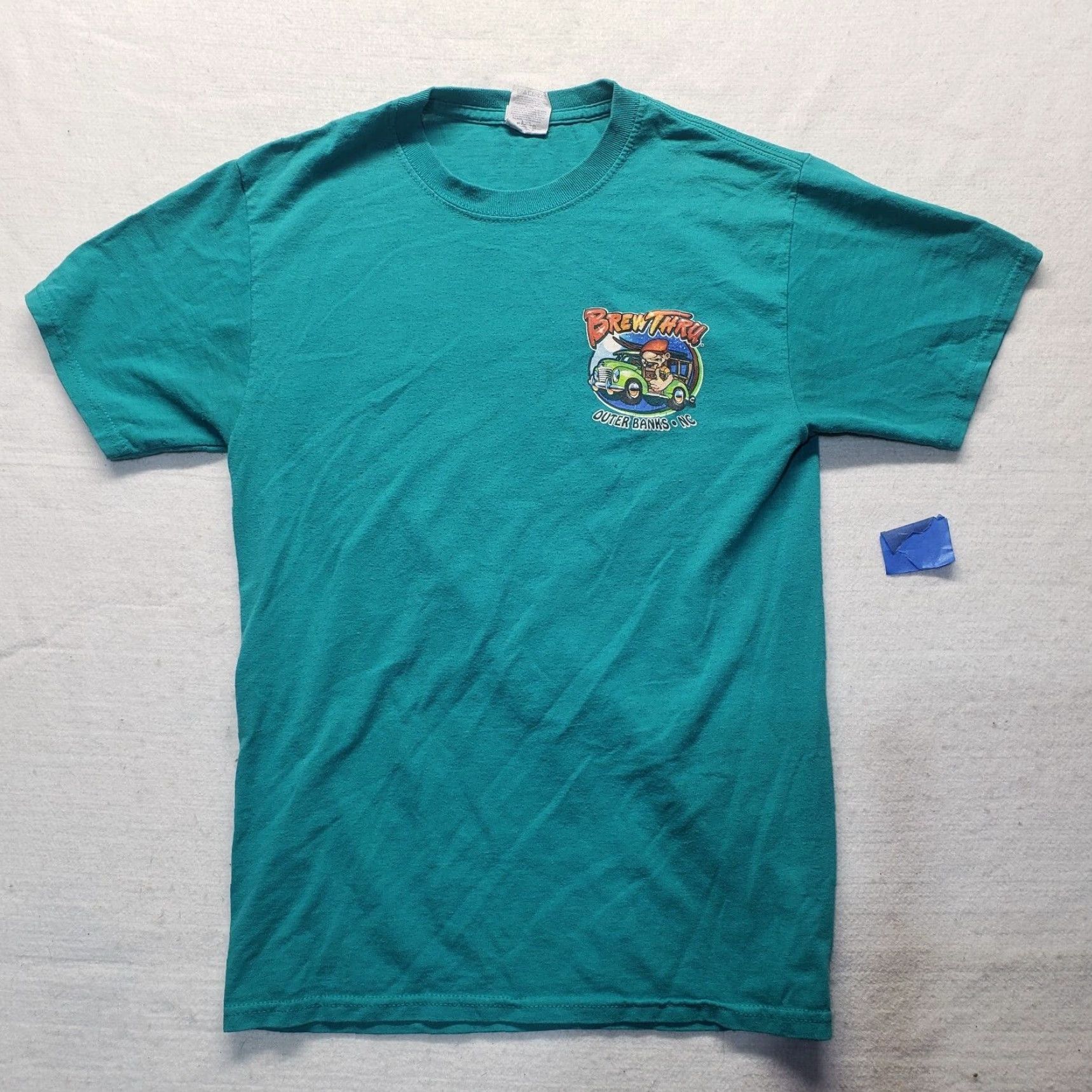 Gildan Brew Thru 40th Anniversary Shirt - Beach Classic Blue Adult Small Men’s S Limited Edition 2017 Gildan T-Shirt Size US S / EU 44-46 / 1 - 2 Thumbnail