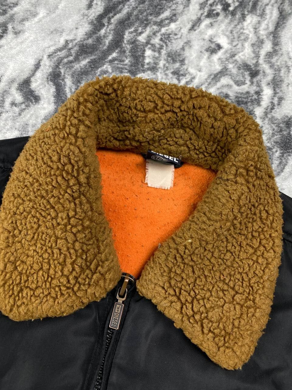 Diesel Vintage Diesel Shearling Bomber Aviator Jacket Size US XXL / EU 58 / 5 - 8 Thumbnail