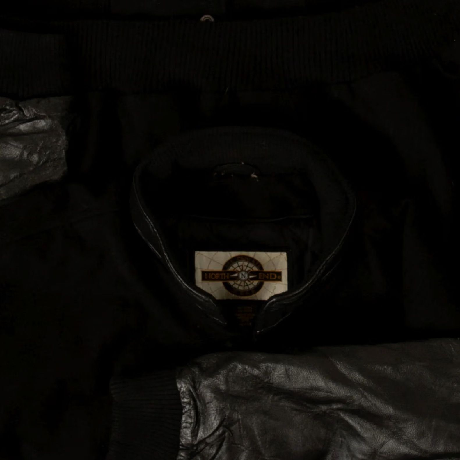 Vintage VINTAGE Georgina Blaze Wool Leather Varsity Jacket Men XL Black Size US XL / EU 56 / 4 - 5 Thumbnail