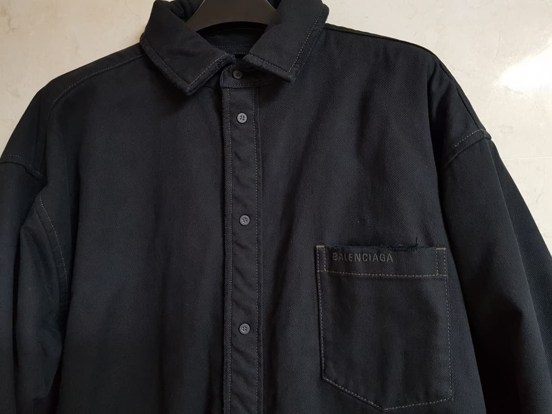 Balenciaga Balenciaga Heavy Padded Denim Jacket Size US M / EU 48-50 / 2 - 2 Thumbnail