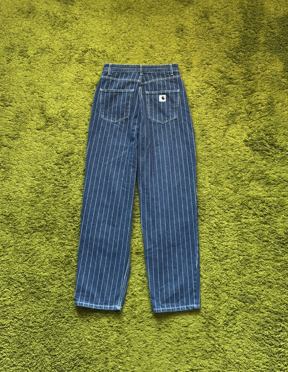 Carhartt Carhartt WIP workcore style striped orlean jeans Size 27" / US 4 / IT 40 - 1 Thumbnail