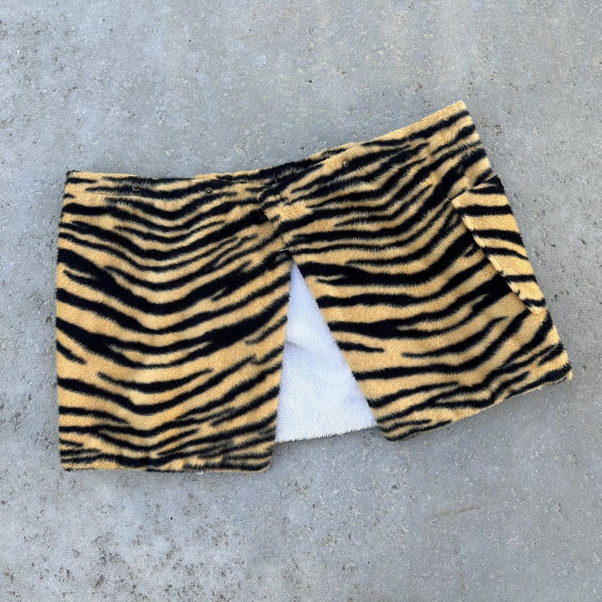 Other VTG 70’s Terry Cloth Tiger Print Button Snap Towel Skirt Size 32" / US 10 / IT 46 - 2 Thumbnail