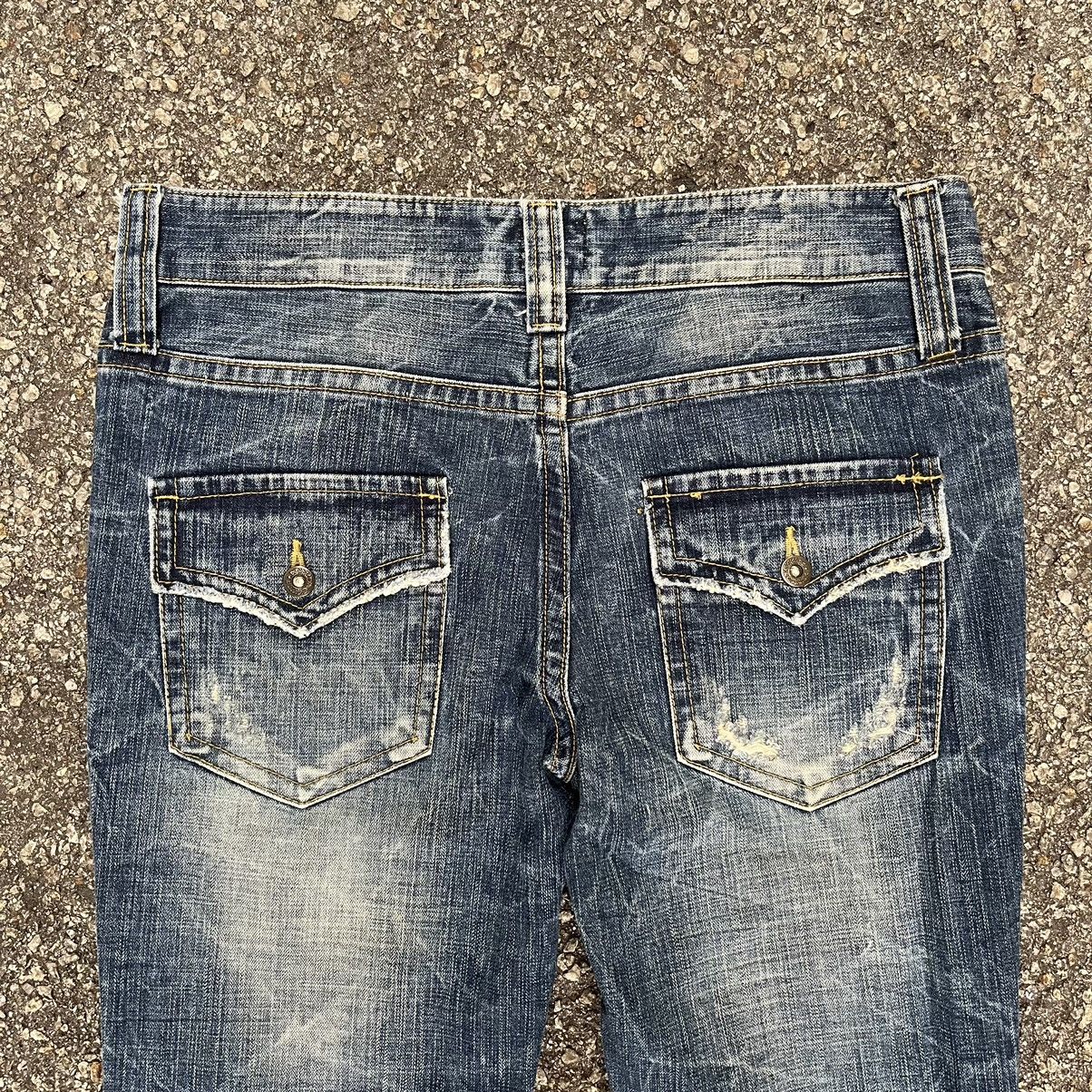 Hysteric Glamour Flare Jeans Ozz First Destroyed Distressed Denim Size US 32 / EU 48 - 13 Thumbnail