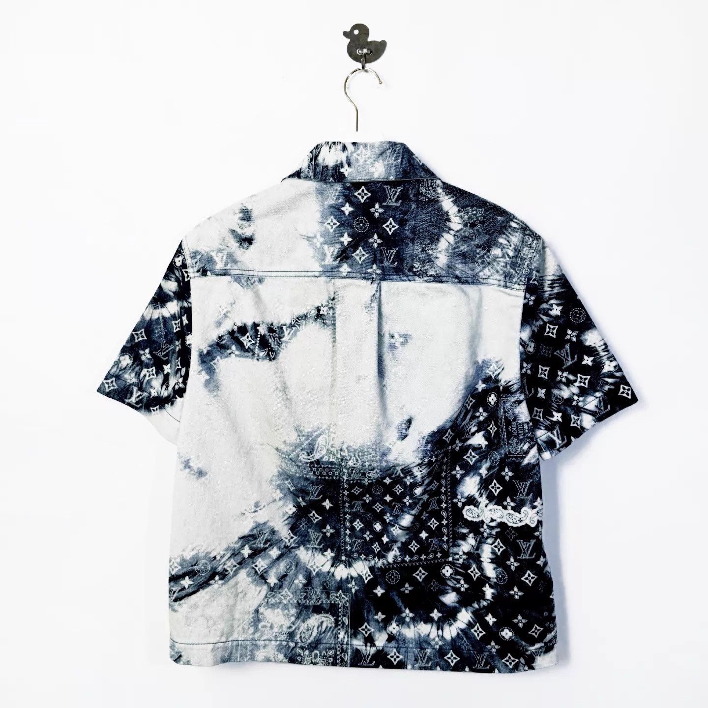 Louis Vuitton LV Denim Shirt Jacket - Cashew TieDye Full Logo XS Size US XS / EU 42 / 0 - 2 Thumbnail