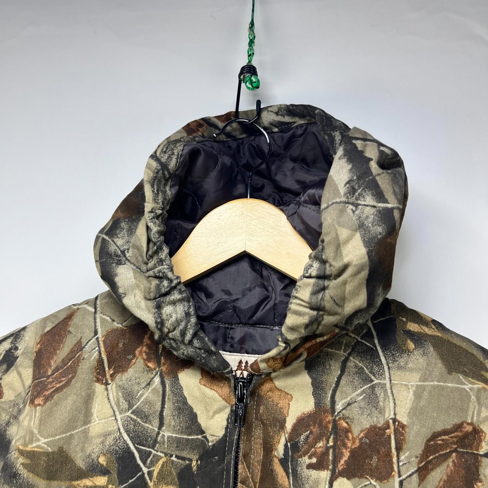 Vintage Vintage Real Tree Camo Hooded Zip Up Insulated Jacket Small Size US S / EU 44-46 / 1 - 3 Thumbnail