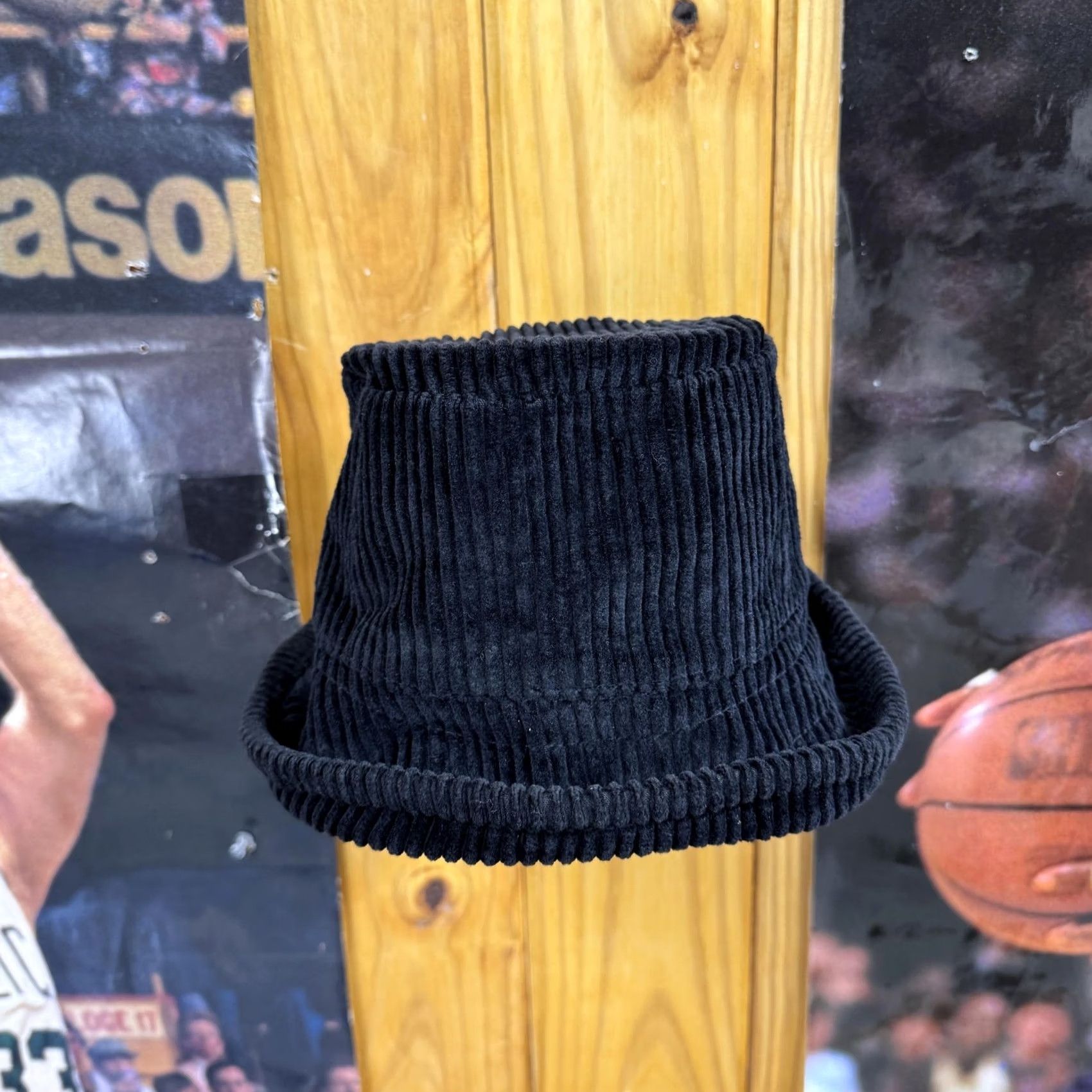 Eddie Bauer Eddie Bauer Hat Bucket One Size Black Corduroy Cotton Casual Mens Winter Size ONE SIZE - 2 Thumbnail