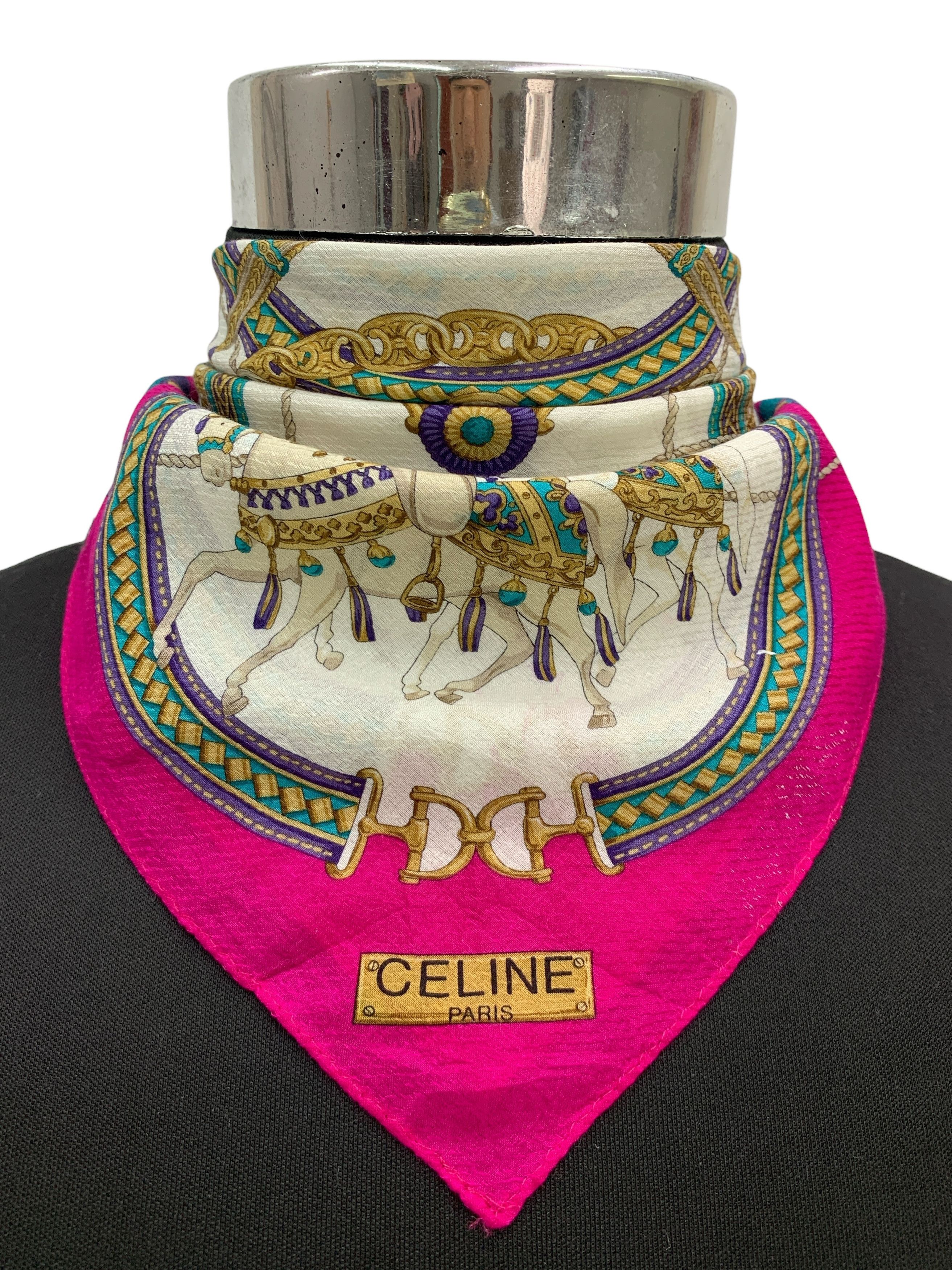 Vintage Celine Neckerchief/ Handkerchief - HKA935