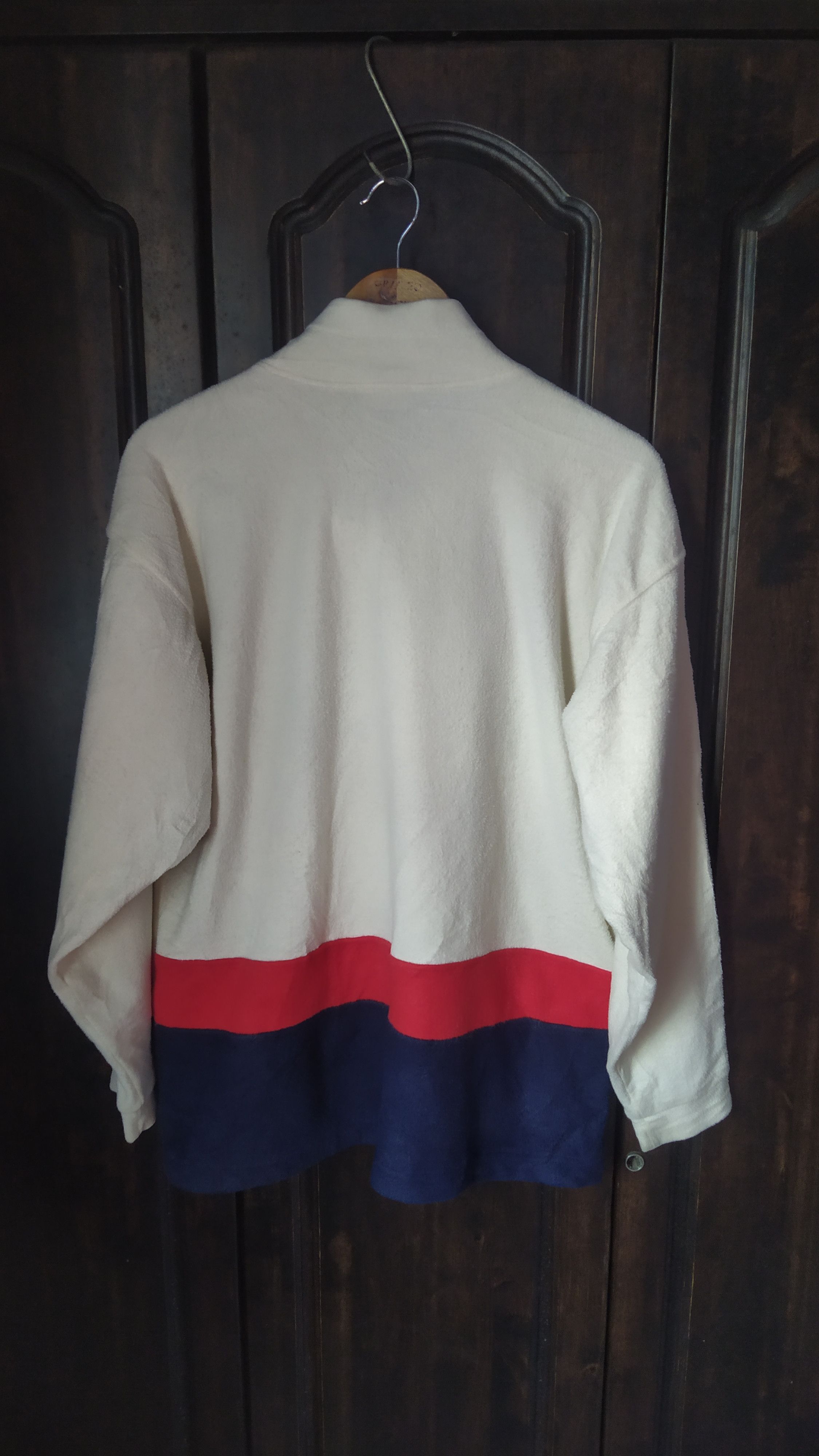 Vintage 90s Ellesse Perugia Fleece Jumper Sweatshirt Mock Neck Size US M / EU 48-50 / 2 - 2 Thumbnail