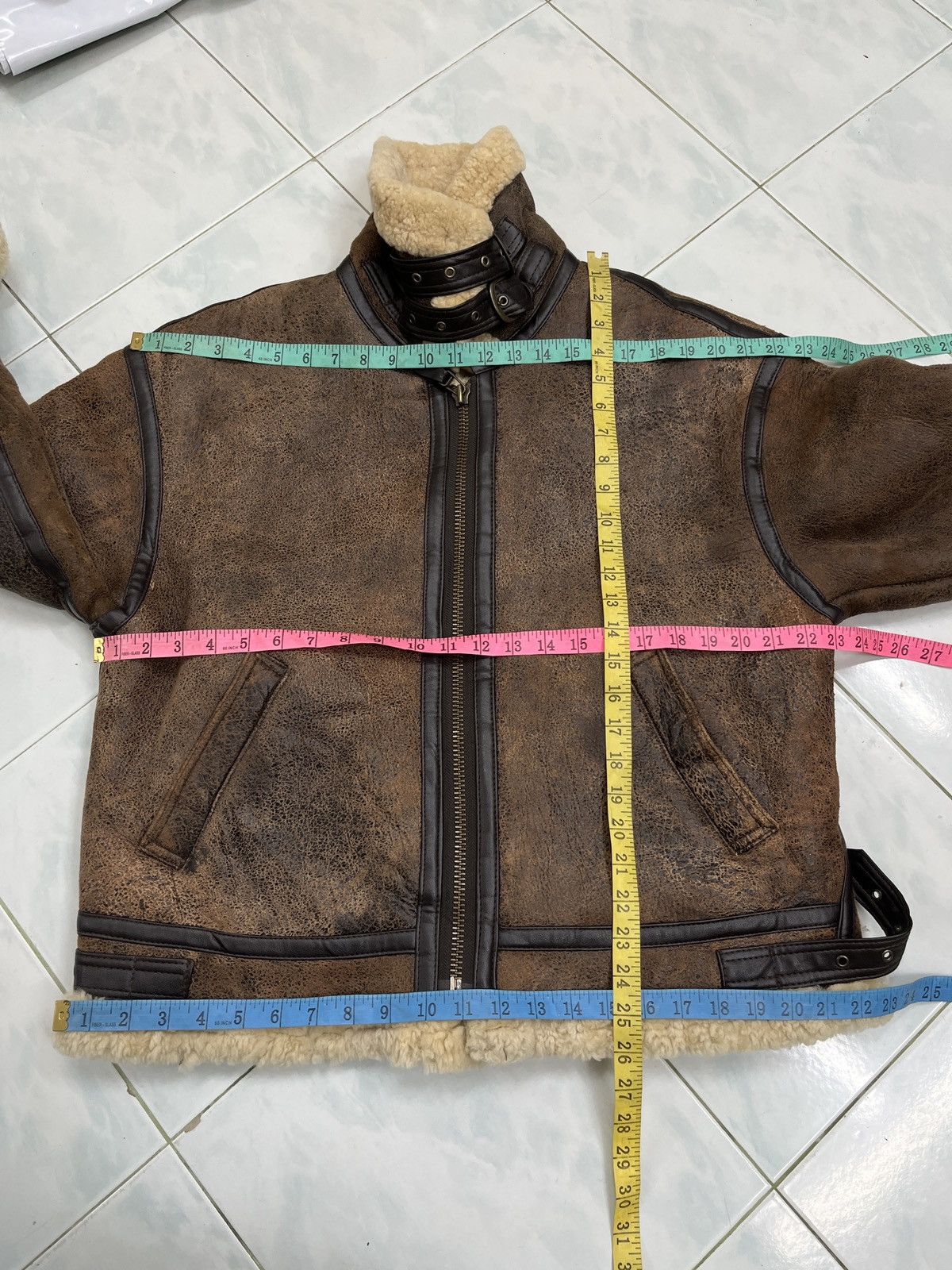 Genuine Leather 🔥🔥🔥STEALS VTG B3 MILITARY SHEARLING LEATHER JACKET Size US M / EU 48-50 / 2 - 15 Thumbnail