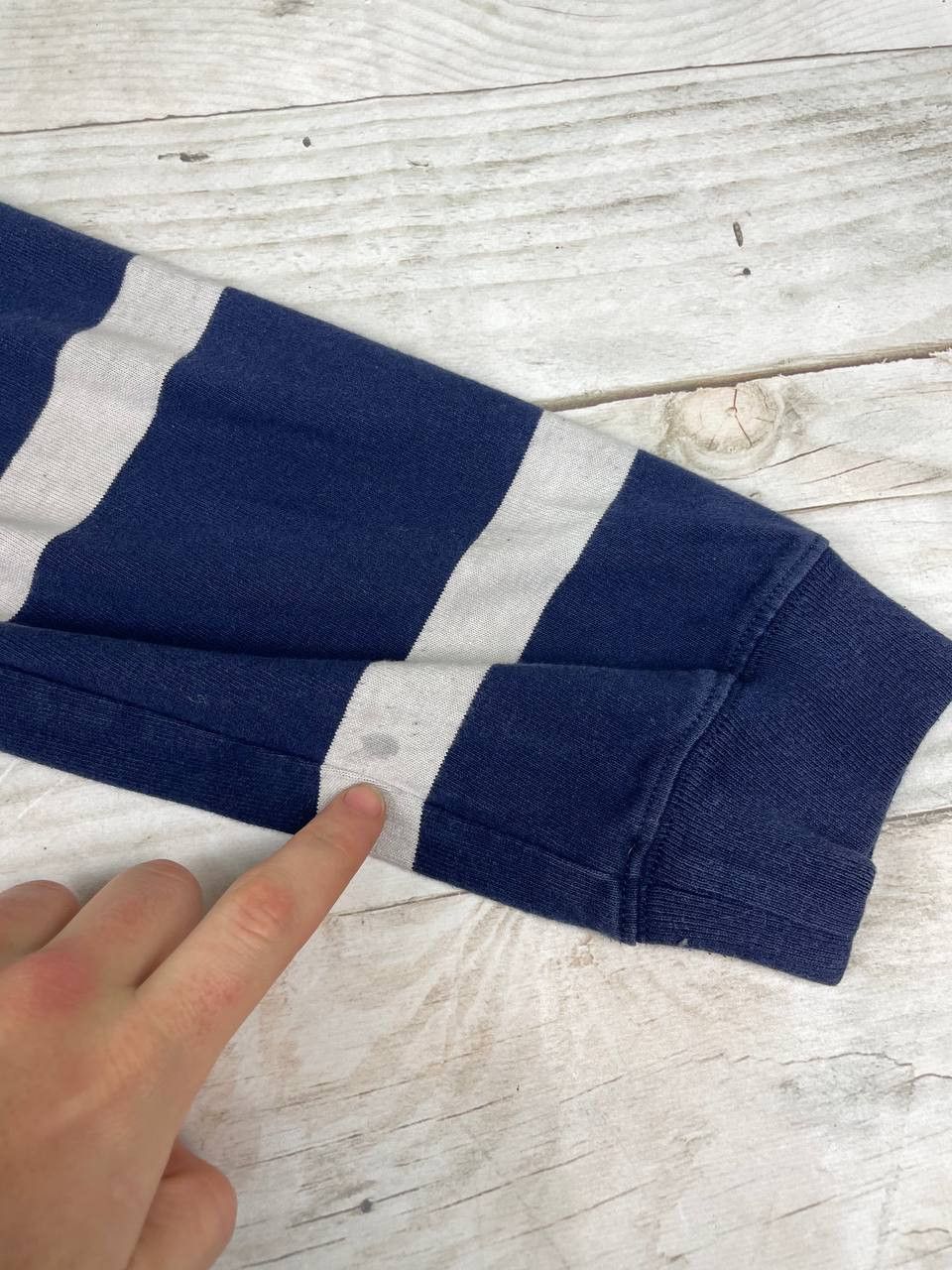 Polo Ralph Lauren Vintage Polo Ralph Lauren Rugby Shirt Long Sleeve Striped Size US XL / EU 56 / 4 - 9 Thumbnail