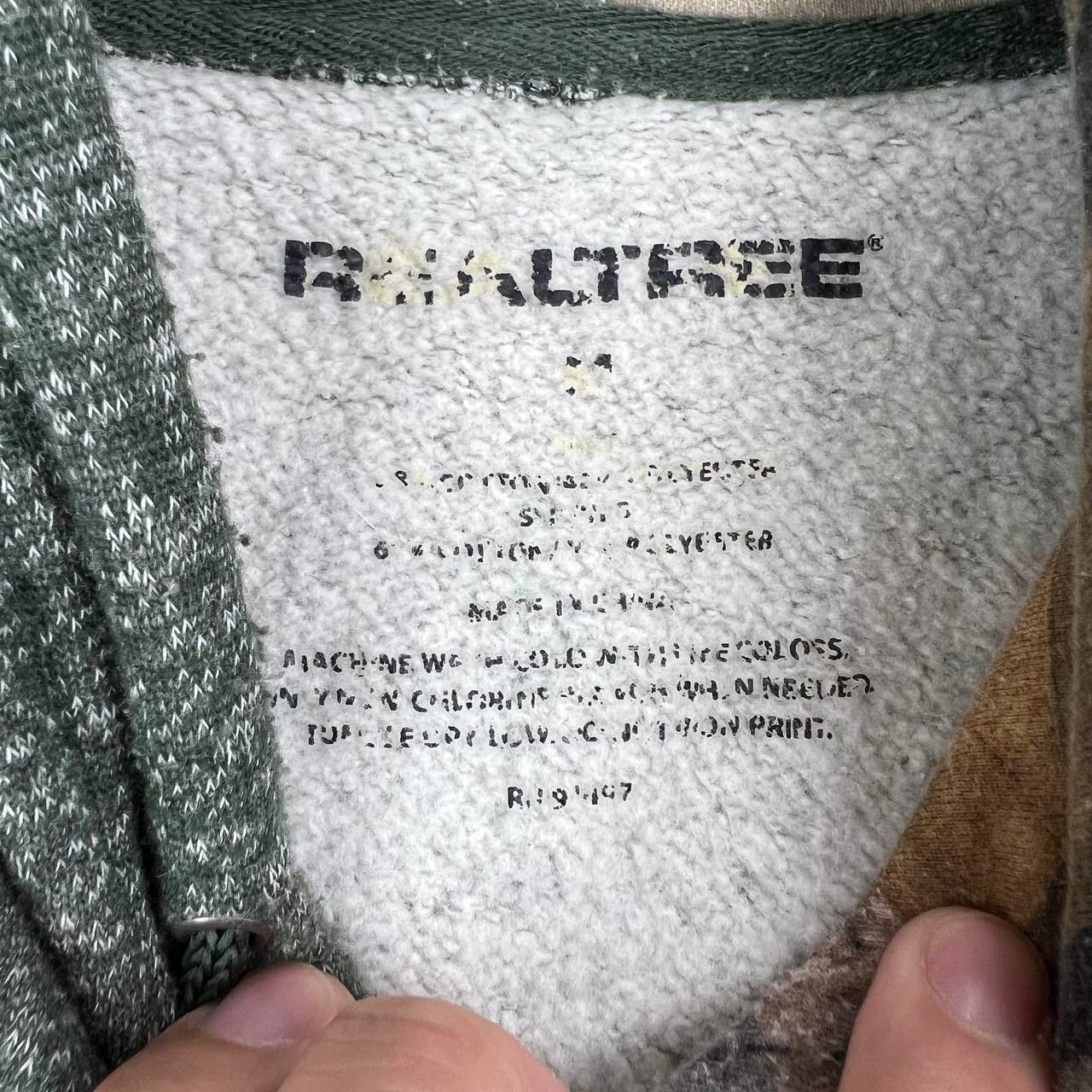 Realtree RealTree Medium Green Pullover Hoodie Sweatshirt Men Size US M / EU 48-50 / 2 - 5 Thumbnail
