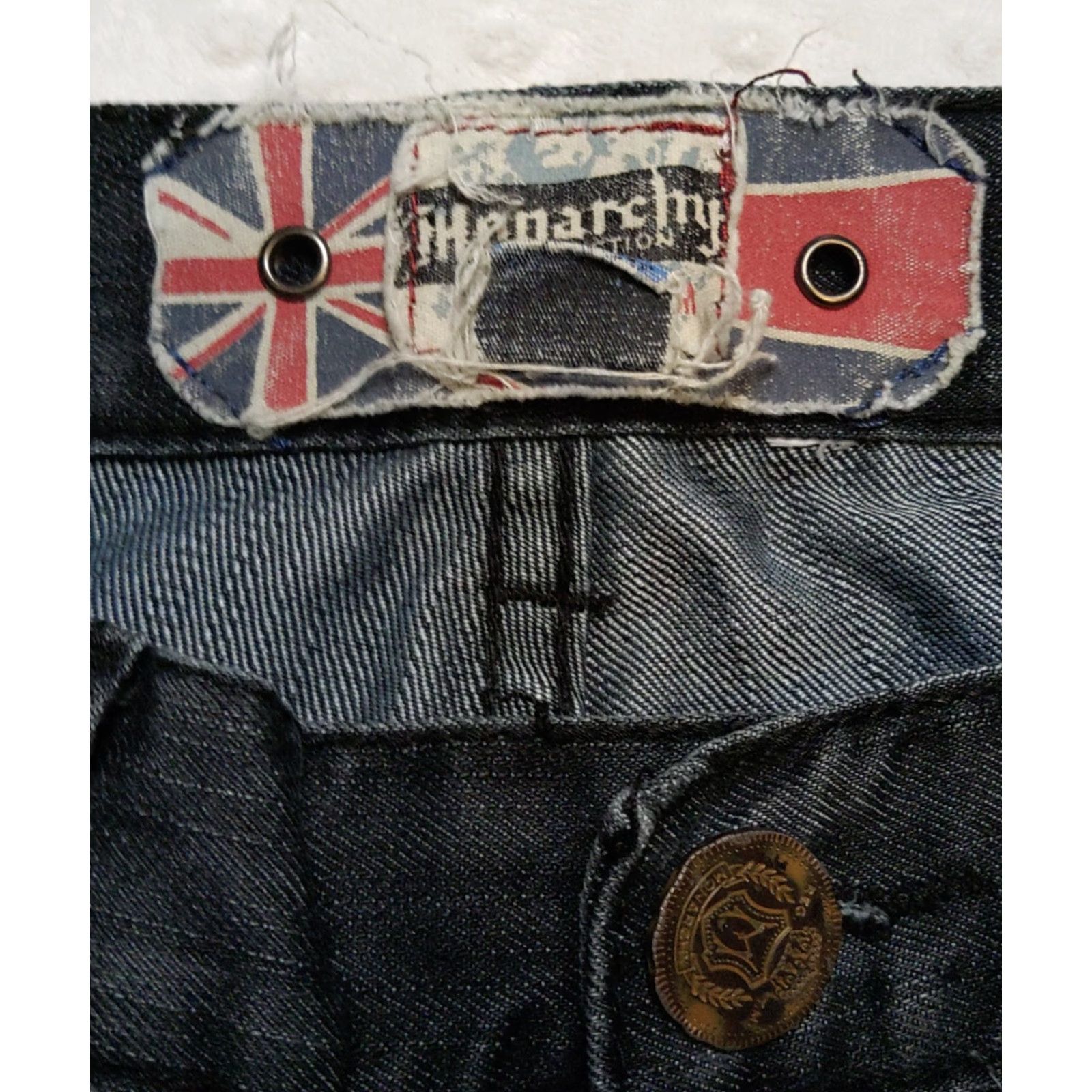 Vintage Monarchy Jeans Men 5-Pocket Denim Dark Wash Straight Blue Cotton Size 32 Vintage Regular Rise Mid 10-12 In Size US 32 / EU 48 - 5 Thumbnail