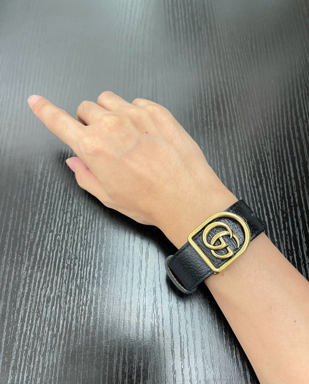 Gucci Gucci leather framed GG bracelet Size ONE SIZE - 8 Thumbnail