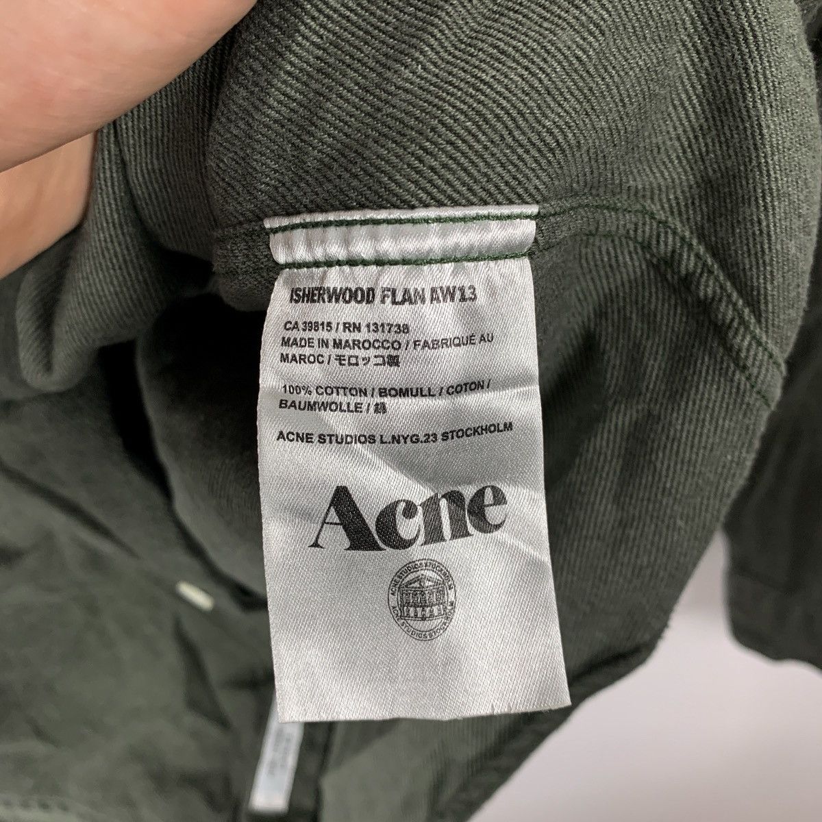 Acne Studios Acne Studios Isherwood Flan AW13 Flannel Shirt Size US M / EU 48-50 / 2 - 7 Thumbnail