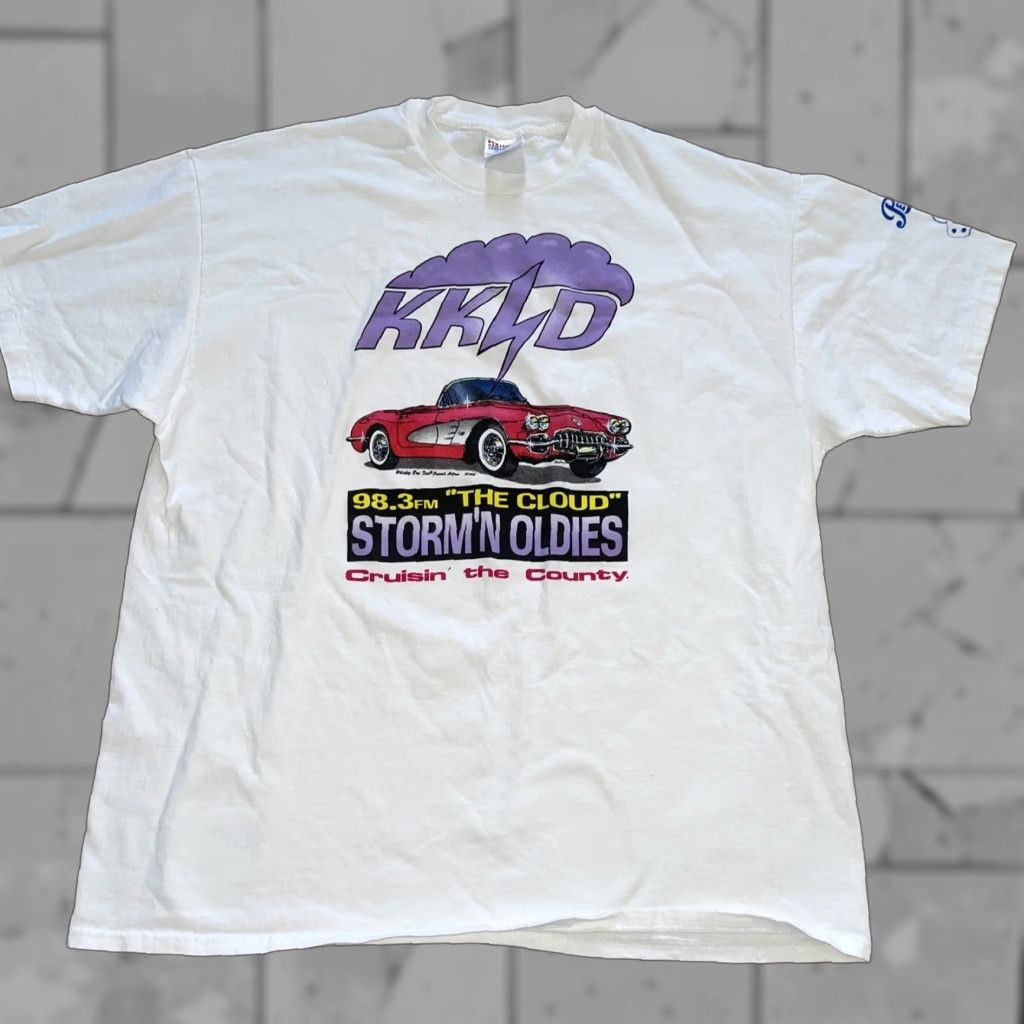Hanes VINTAGE 1990s hot rod classic car graphic Tee Mens XXL Hanes USA Shirt White USA Cars 1990s Mens XL? Size US XXL / EU 58 / 5 - 1 Thumbnail