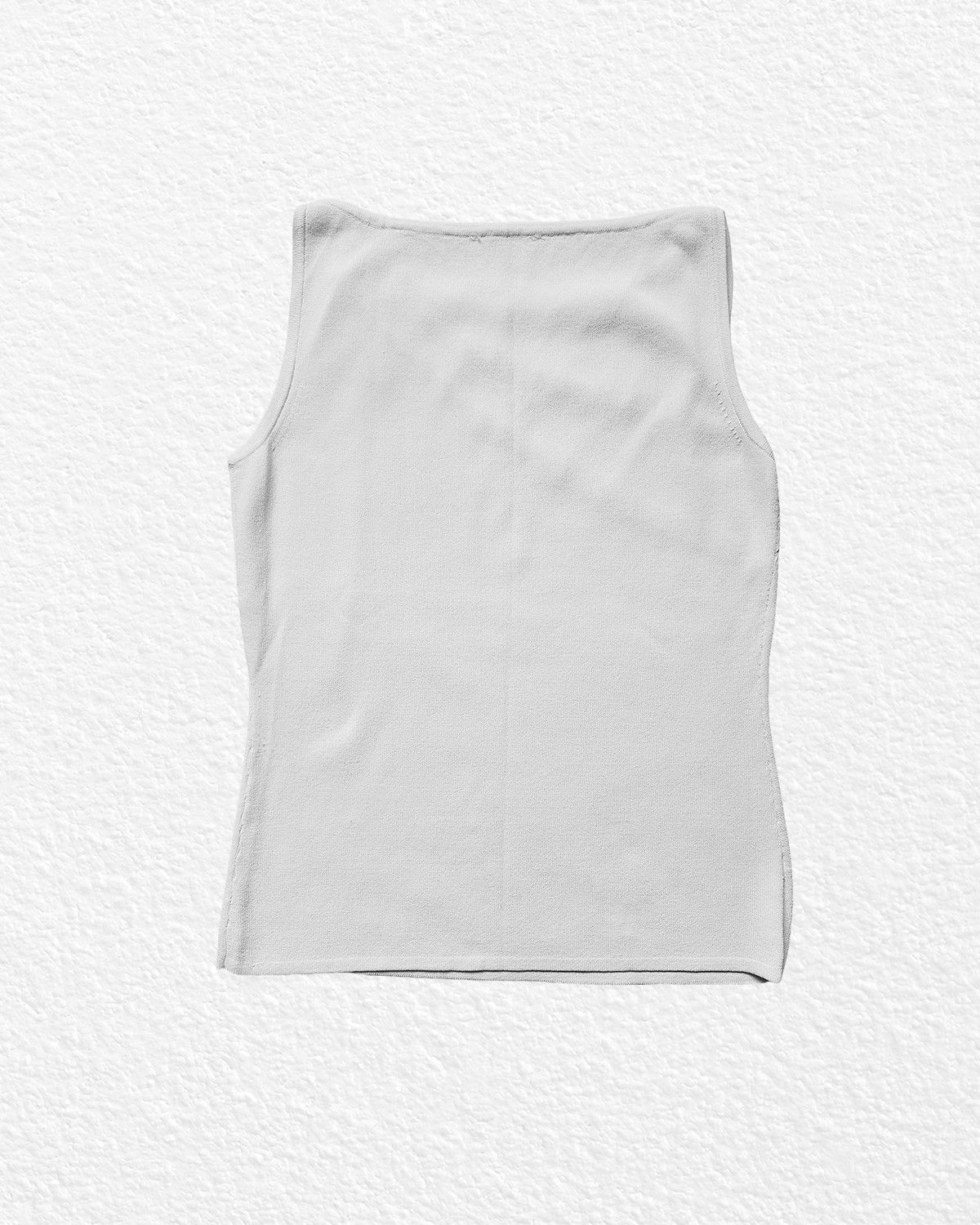 Vintage White Sleeveless Top Size M / US 6-8 / IT 42-44 - 2 Thumbnail