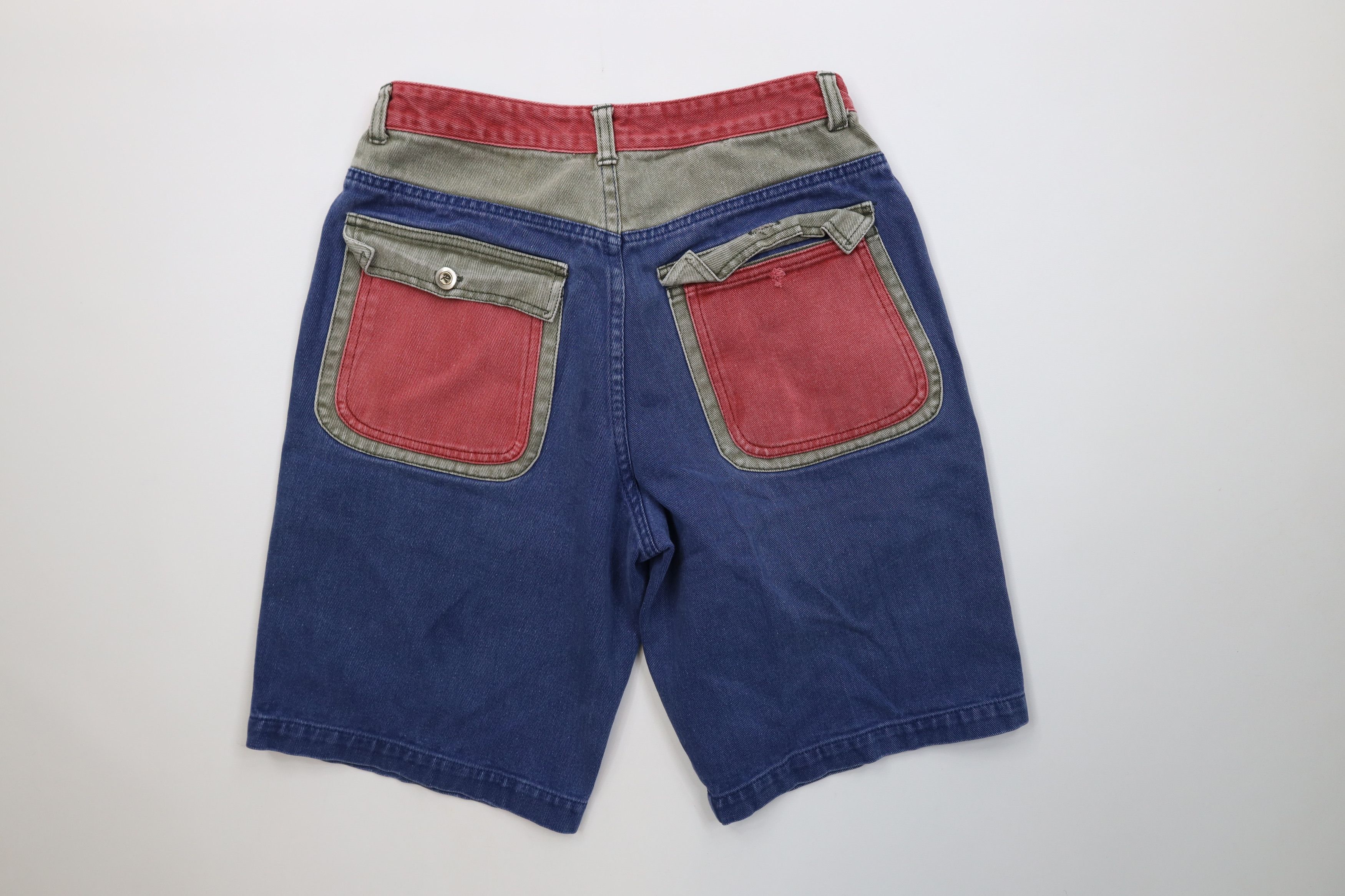 Vintage Vintage 90s Streetwear Block Above Knee Denim Jean Shorts Size US 30 / EU 46 - 9 Thumbnail