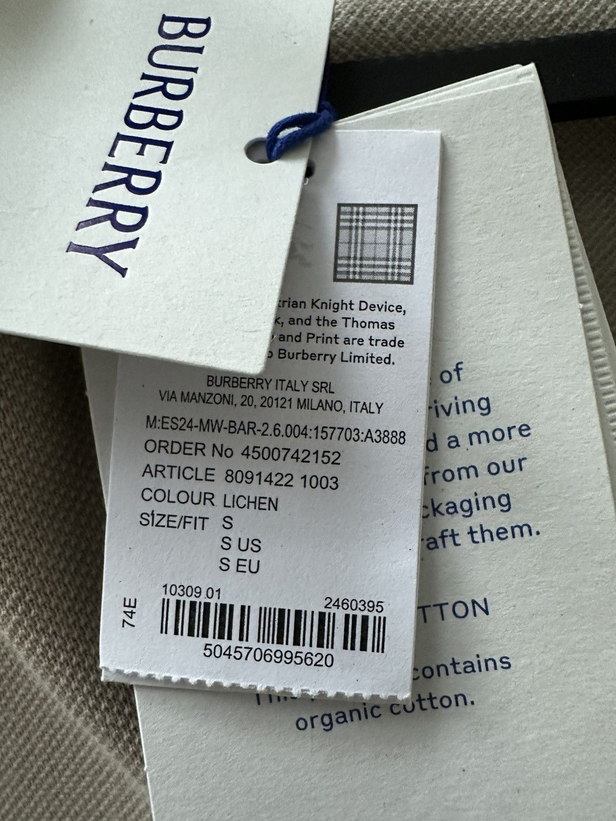 Burberry Burberry Men’s Polo Tshirt Size US S / EU 44-46 / 1 - 10 Thumbnail