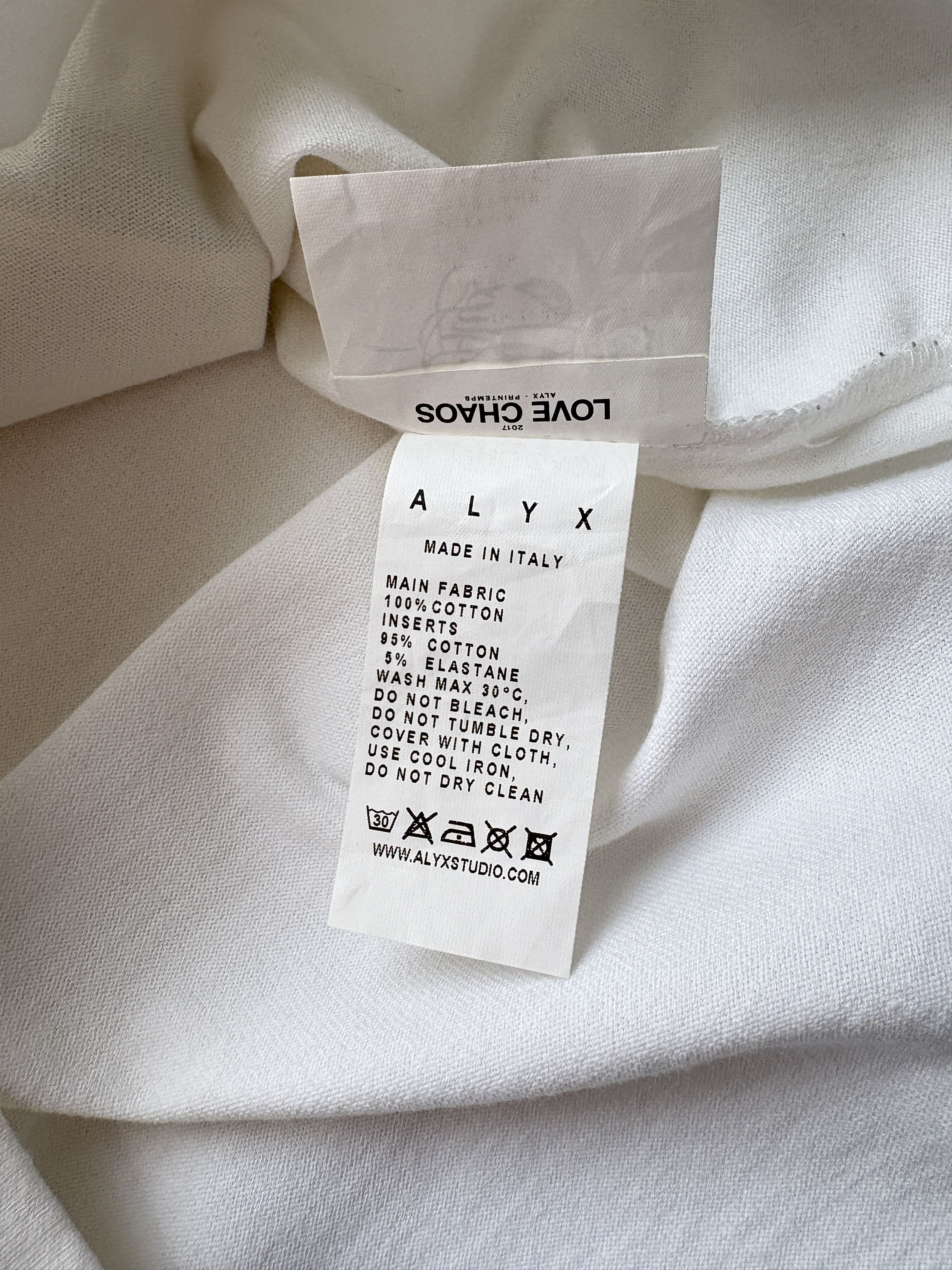 1017 ALYX 9SM ⚡️QUICK SALE⚡️2017 Alyx "Love Chaos" Printed T-shirt Size US M / EU 48-50 / 2 - 5 Thumbnail