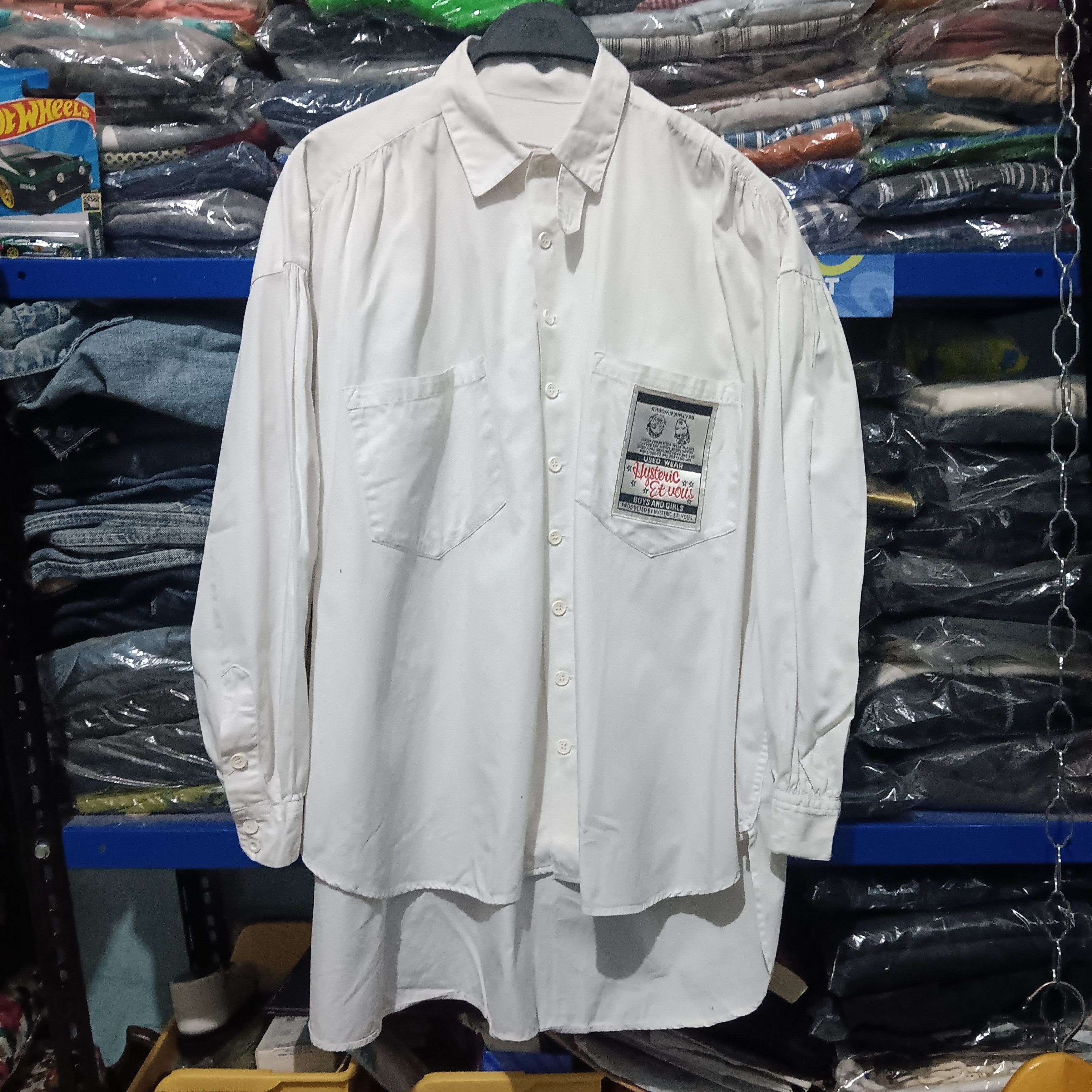 Hysteric Glamour × Japanese Brand Hysteric glamour oversize shirt button Size L / US 10 / IT 46 - 1 Thumbnail
