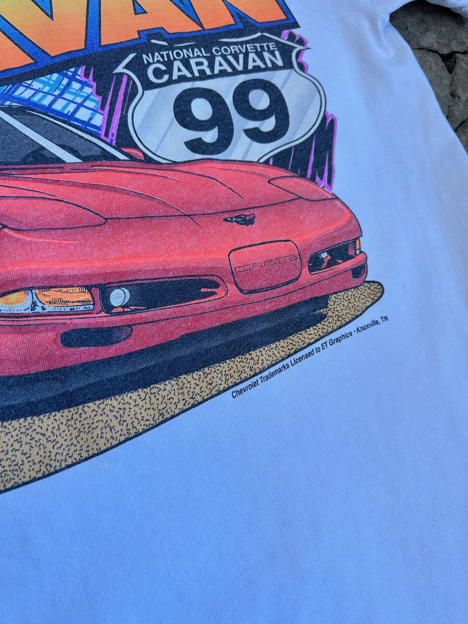 Chevrolet Vintage Corvette T-shirt Chevrolet racing tee Size US XL / EU 56 / 4 - 6 Thumbnail