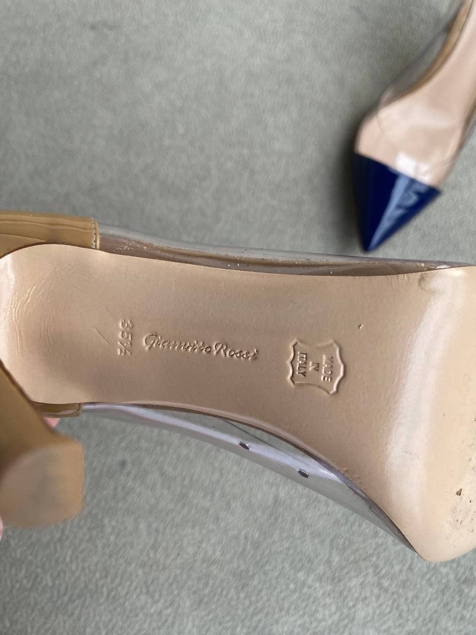 Gianvito Rossi Rossi white and blue Size US 5 / IT 35 - 4 Thumbnail