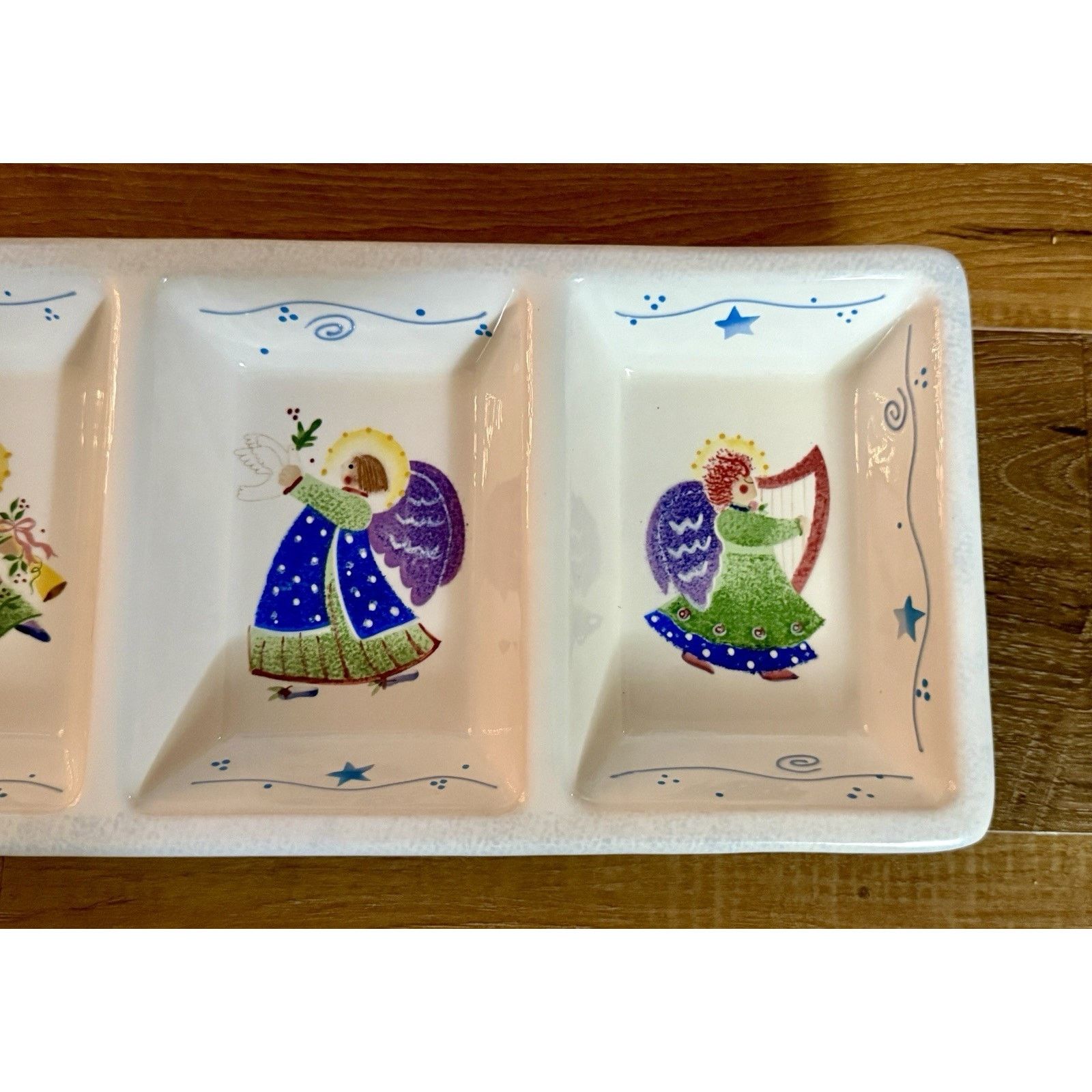 Other Block Angelica 4 Part Angels Snack/Relish Tray Deb Mores NEW Size ONE SIZE - 5 Thumbnail